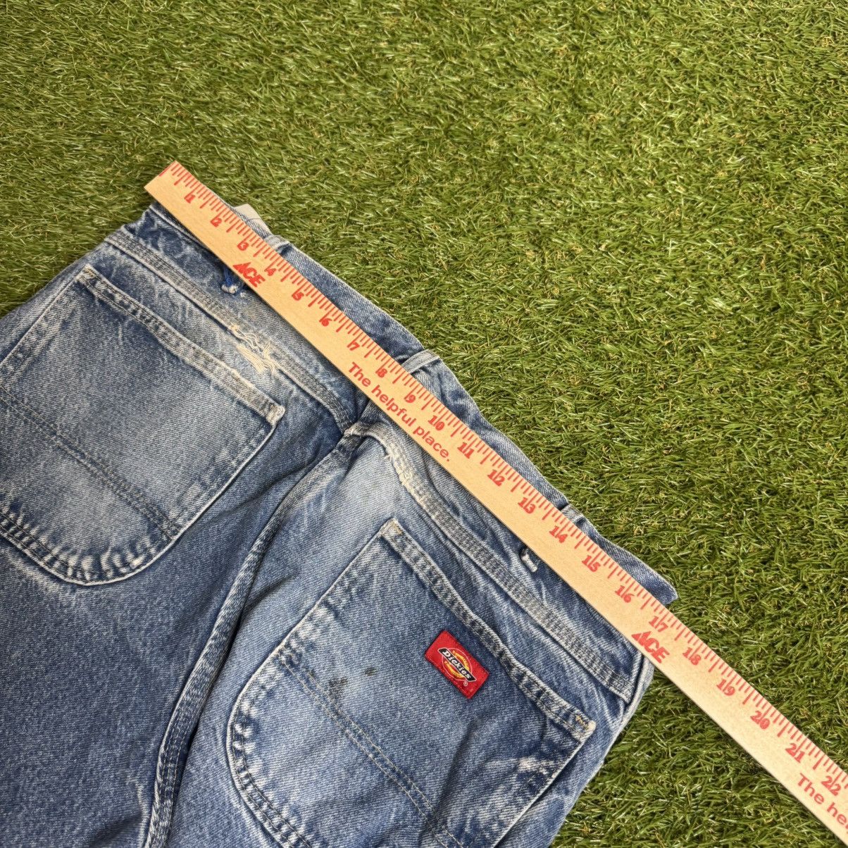 Dickies Vintage 00s Faded Blue Dickies Baggy Blue Carpenter Jeans Size US 32 / EU 48 - 4 Thumbnail