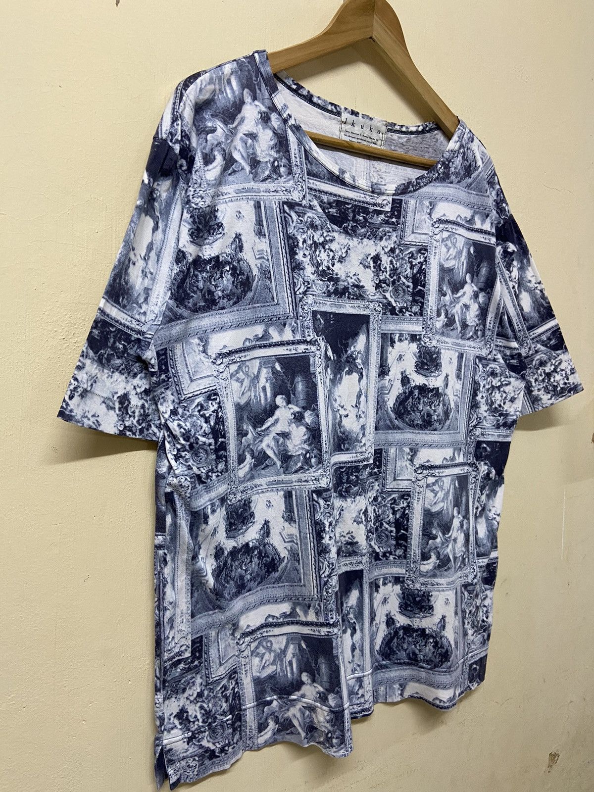 Japanese Brand Vintage Ikuko All OverPrint Shirt Size US M / EU 48-50 / 2 - 2 Thumbnail