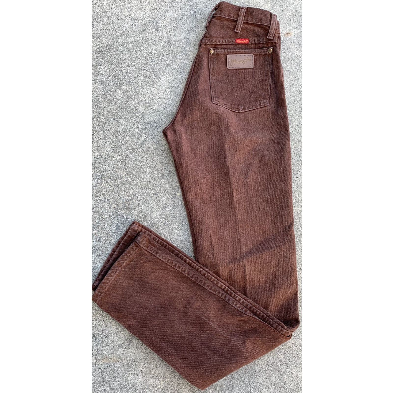 Wrangler VINTAGE Wrangler Jeans High Waist Brown size 7 X 36 27 in Waist 35.5 in Inseam Womens? (No gender specified) Size 28" / US 6 / IT 42 - 2 Thumbnail