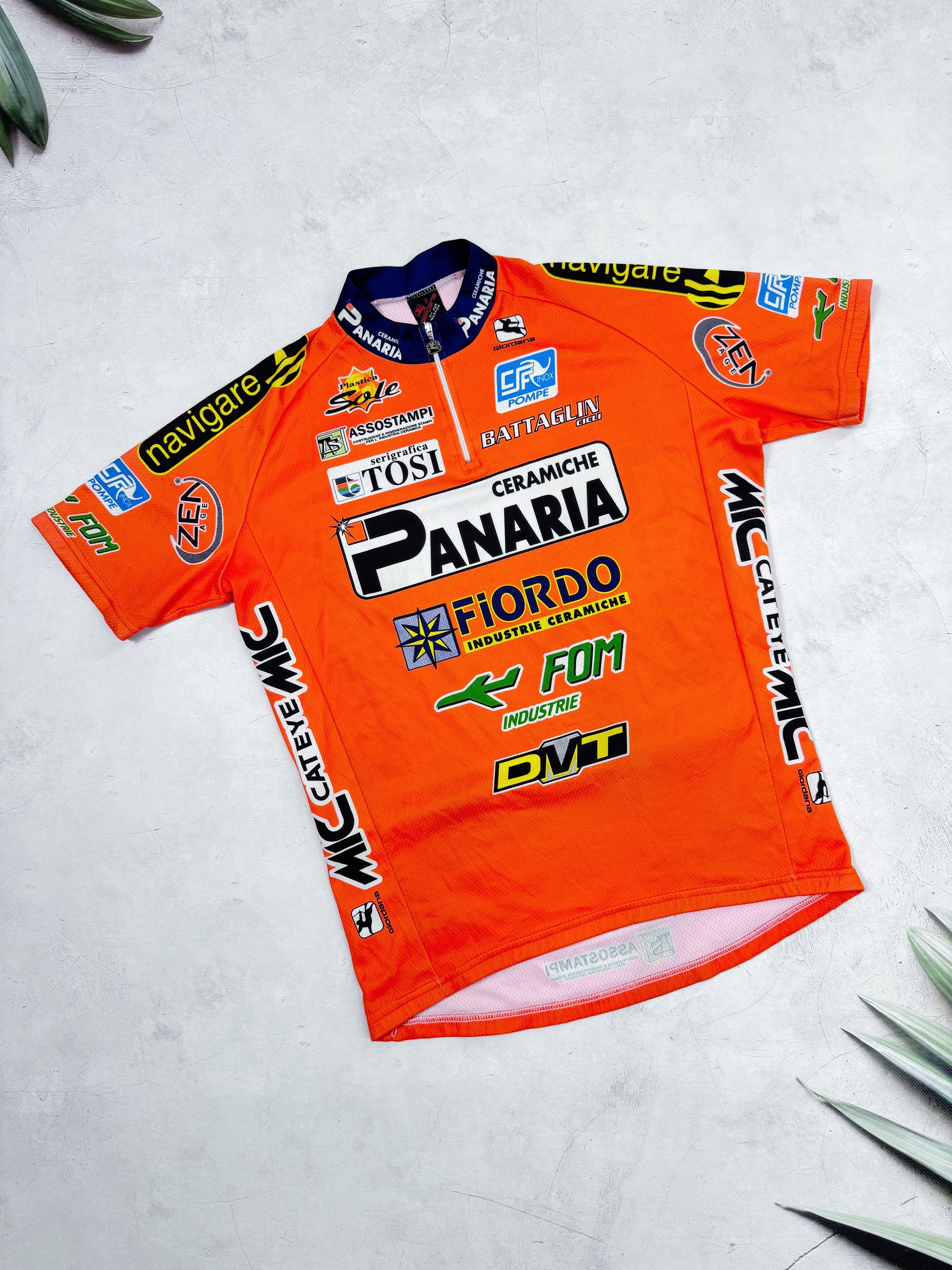 Vintage Vintage Giordana Cycling Jersey Panaria Fiordo Size US M / EU 48-50 / 2 - 1 Thumbnail