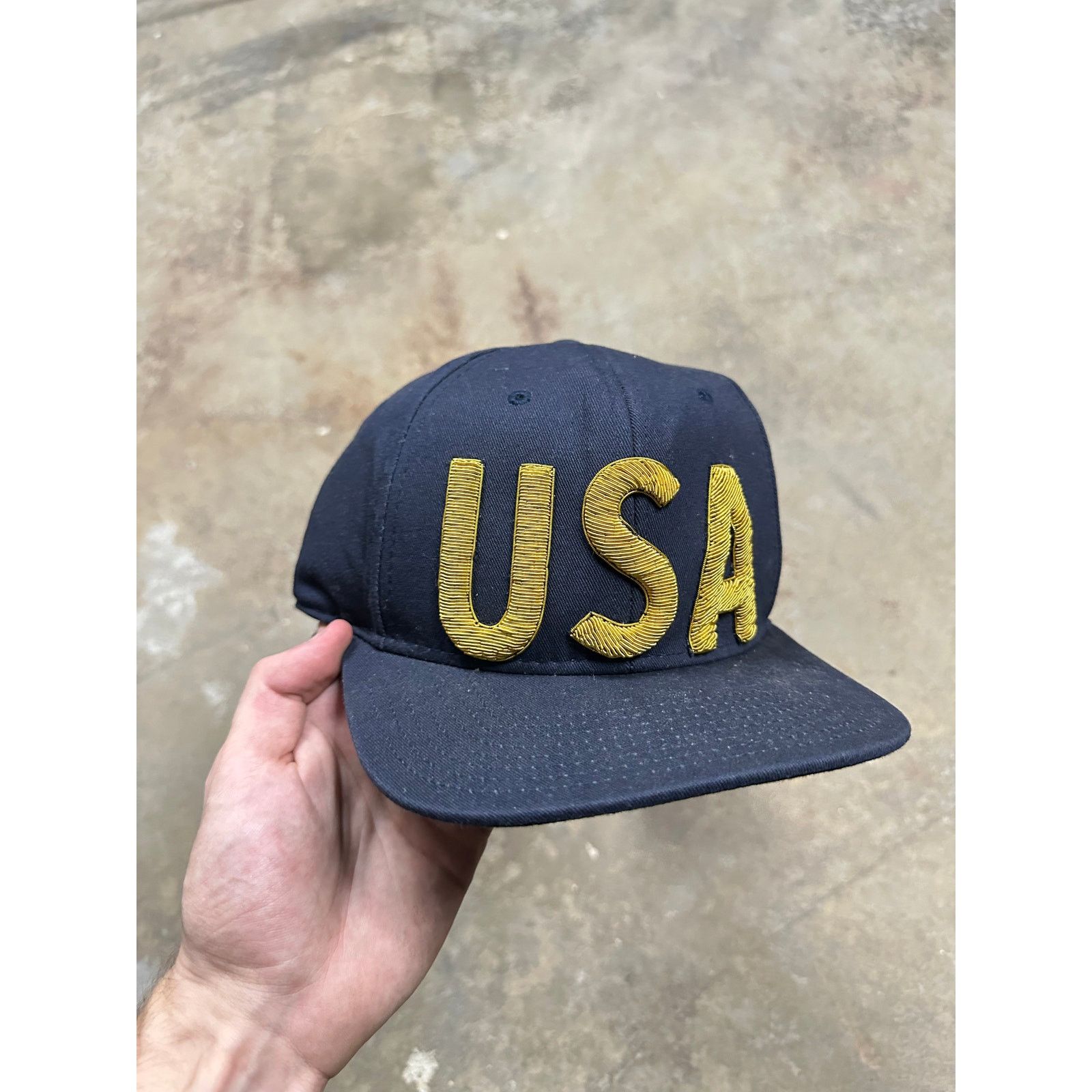 Palm Angels Palm Angels USA Snapback Navy gold Used OS Size ONE SIZE - 1 Thumbnail