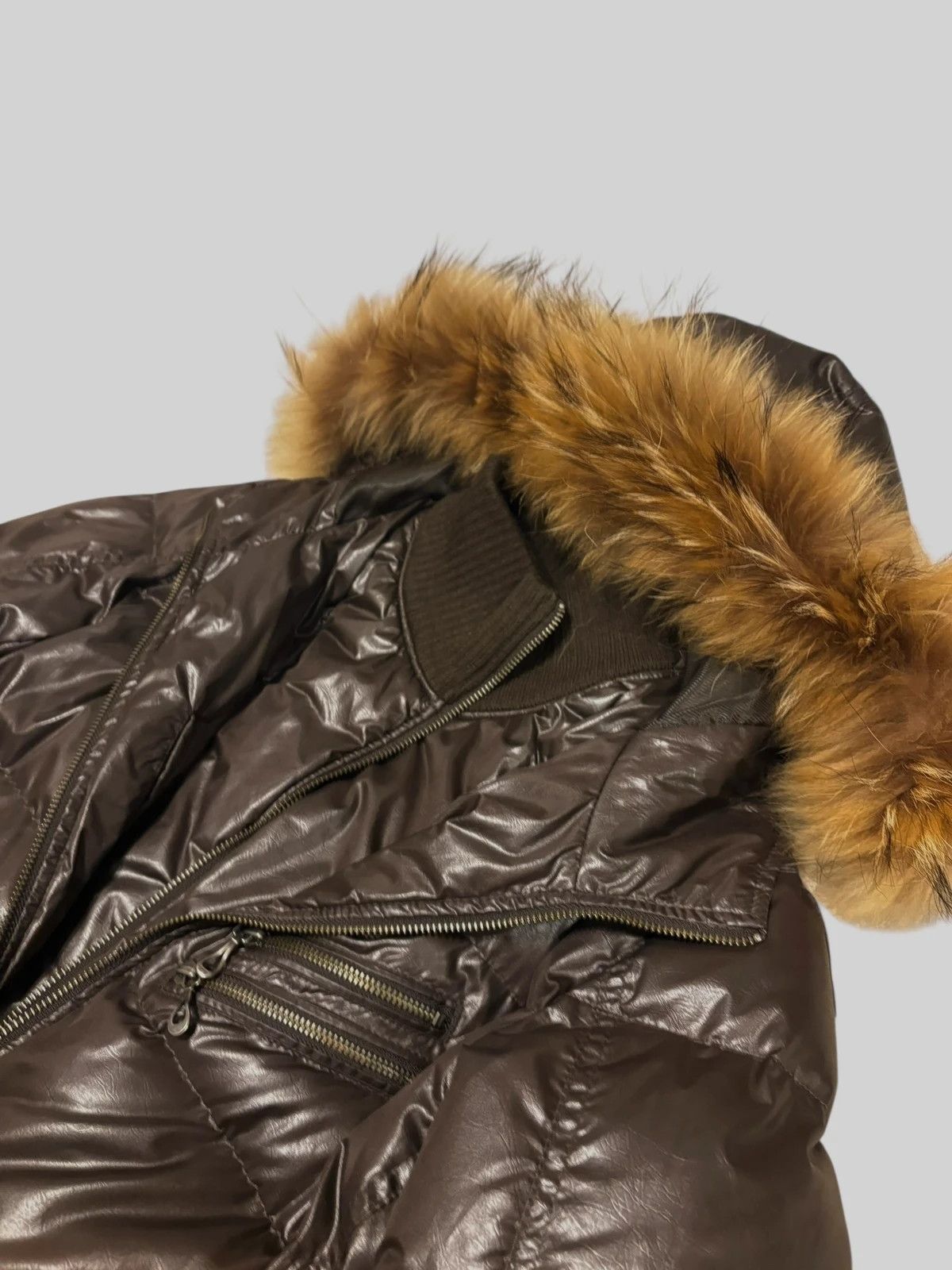 HIDEAWAYS Japanese Brand double layer fur hood down puffer long jacket Size US M / EU 48-50 / 2 - 3 Thumbnail