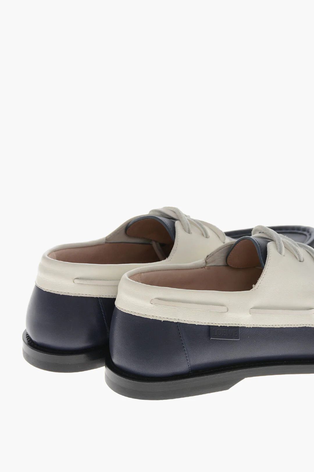 Loewe og1mm0426 Bicolor Leather Lace-Up Shoes in Blue Size US 10 / IT 40 - 2 Thumbnail