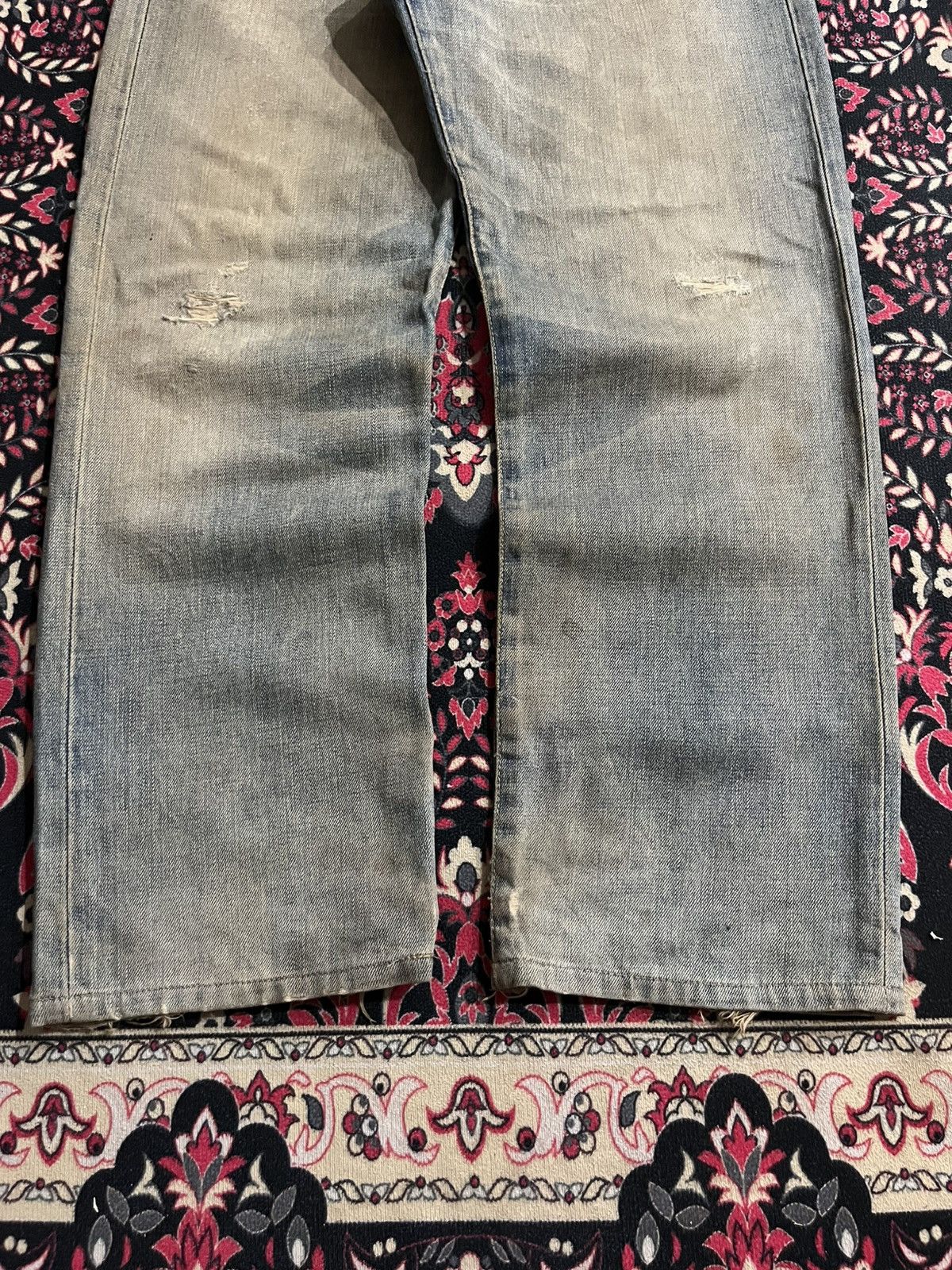 Bape Vintage A Bathing Ape BAPE Daicock Ape Head Ripped Jeans Size US 30 / EU 46 - 11 Thumbnail