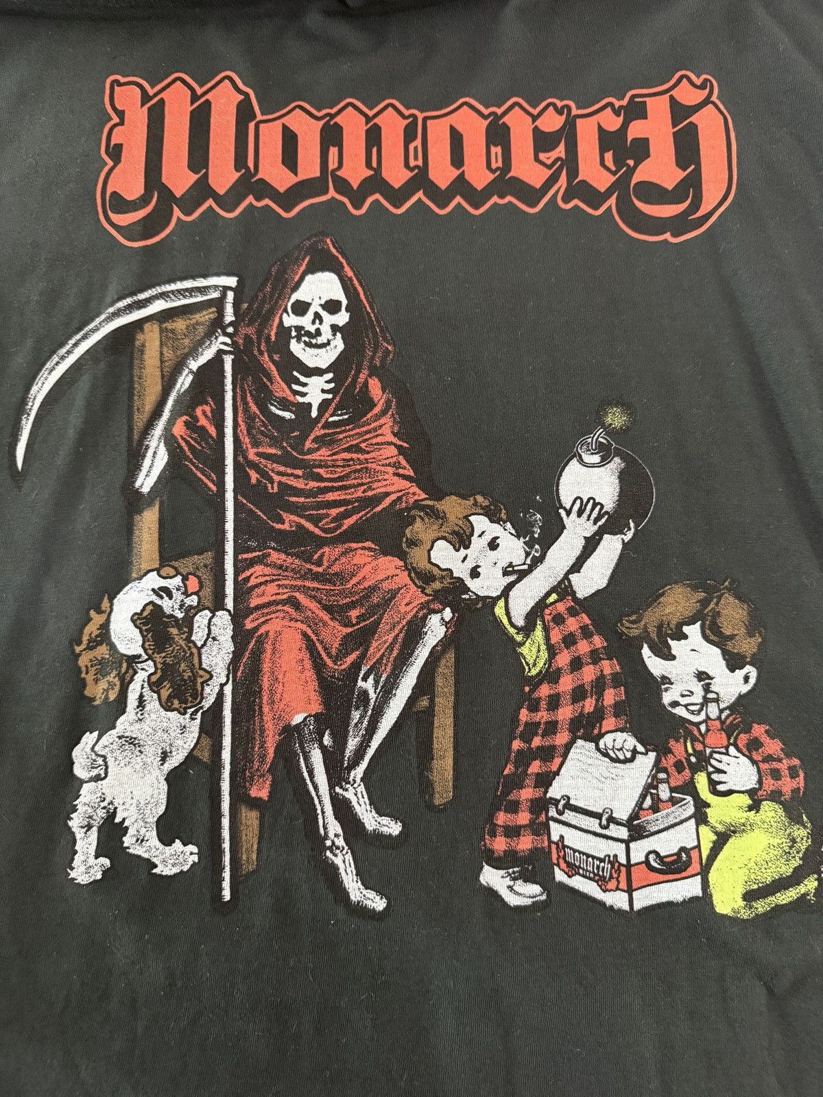Other Monarch Grim Reaper T-Shirt Size US XXL / EU 58 / 5 - 2 Thumbnail