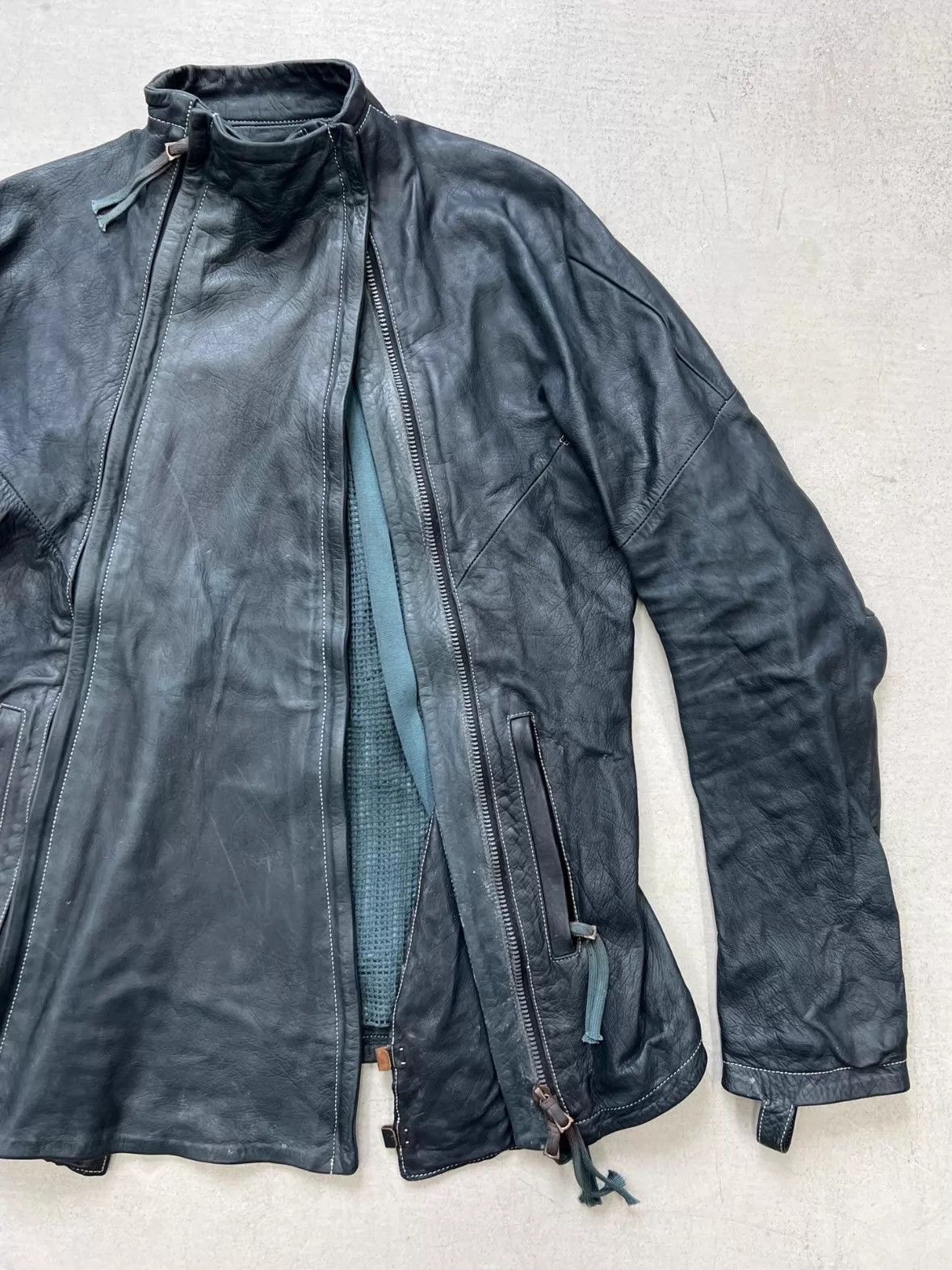 Boris Bidjan Saberi Boris Bidjan Saberi J4 Distressed Horsehide Jacket L New Size US L / EU 52-54 / 3 - 2 Thumbnail