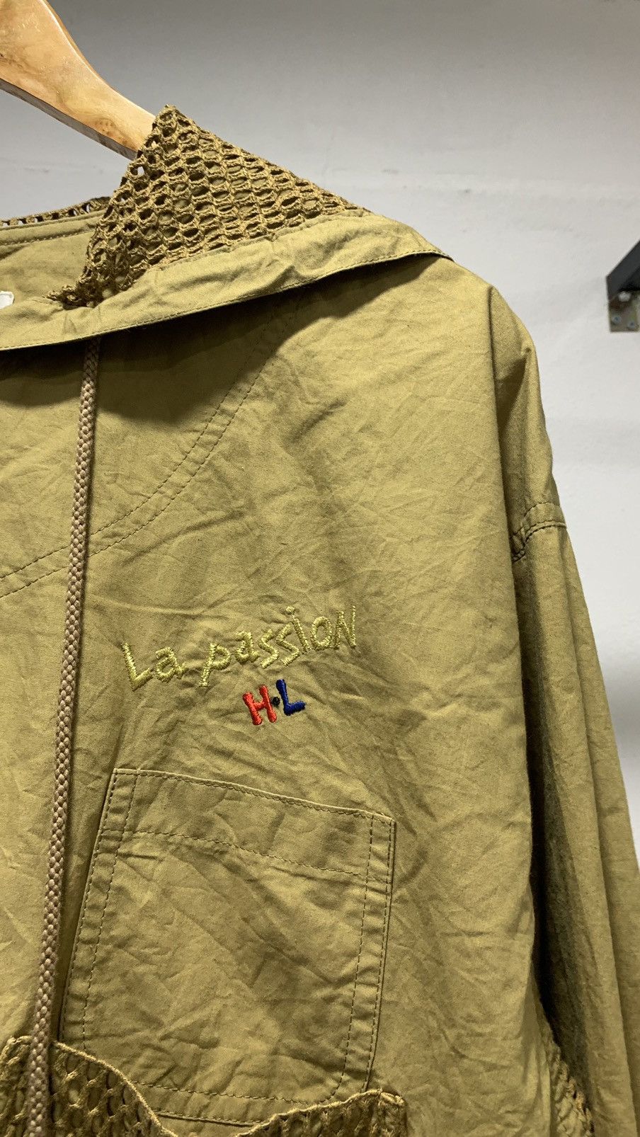 Designer × Japanese Brand Henri Lucchapus Mesh Net Hooded Jacket 80s Size US L / EU 52-54 / 3 - 7 Thumbnail