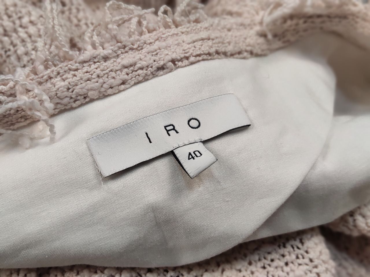 Iro IRO Shavani design open-front boucle Beige Blazer Jacket Size M / US 6-8 / IT 42-44 - 17 Thumbnail