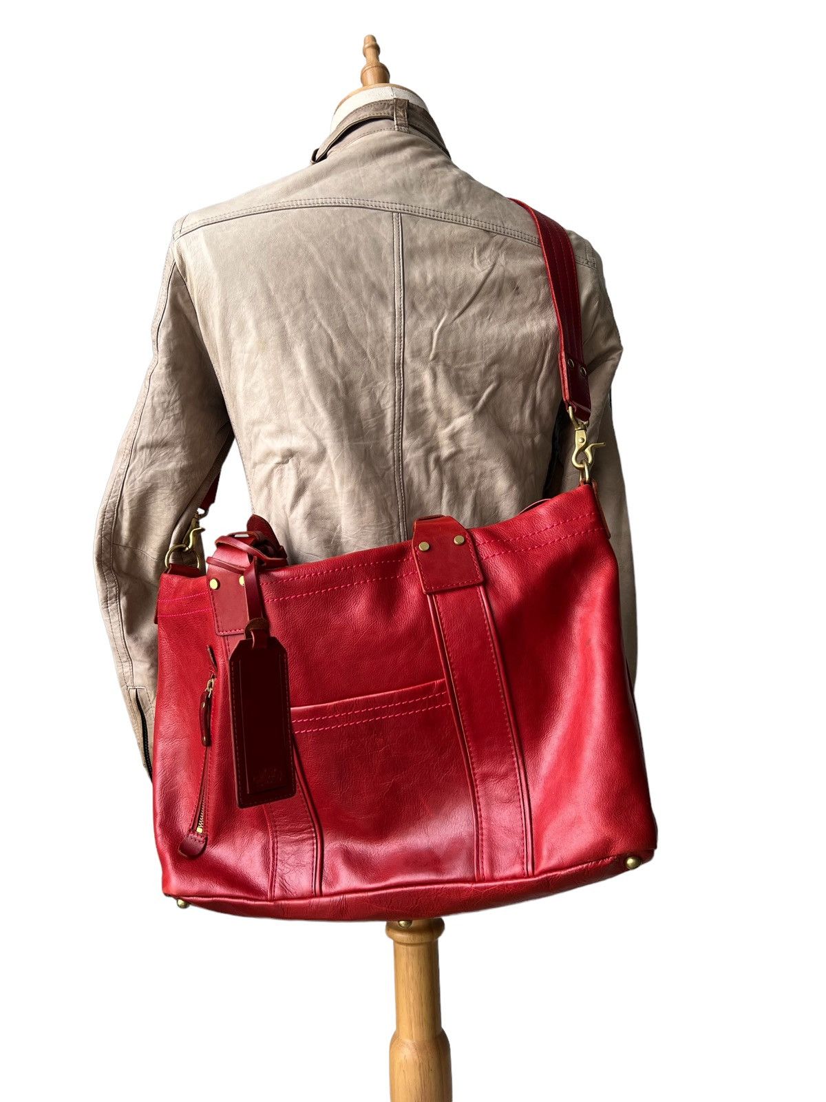 Garment Reproduction of Workers B3 Labo Leather Works Custom Hand Craft Large Crossbody Bag Size ONE SIZE - 7 Thumbnail