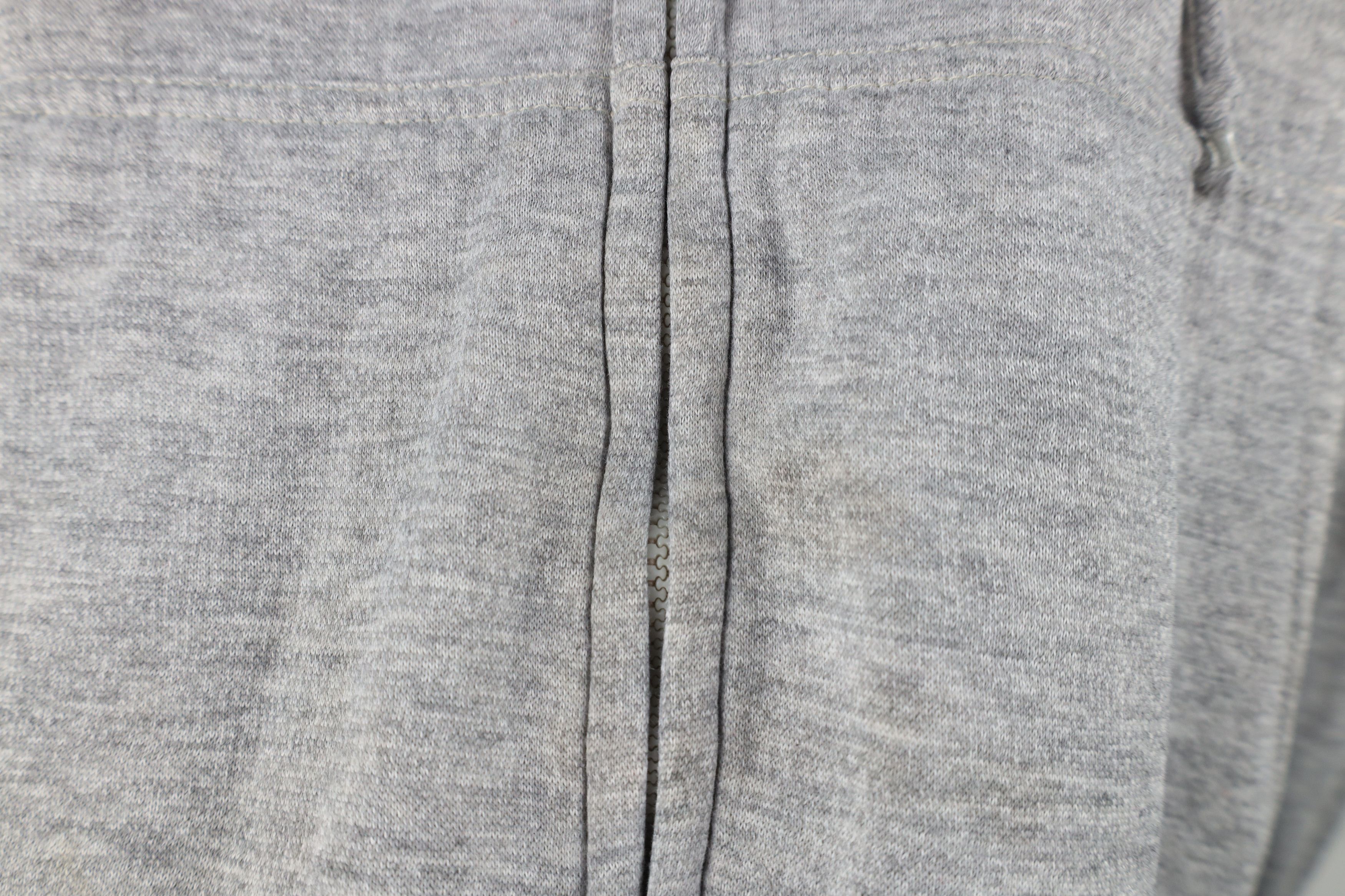 Vintage Vintage 90s Streetwear Knit Lined Full Zip Hoodie Gray Size US XL / EU 56 / 4 - 7 Thumbnail
