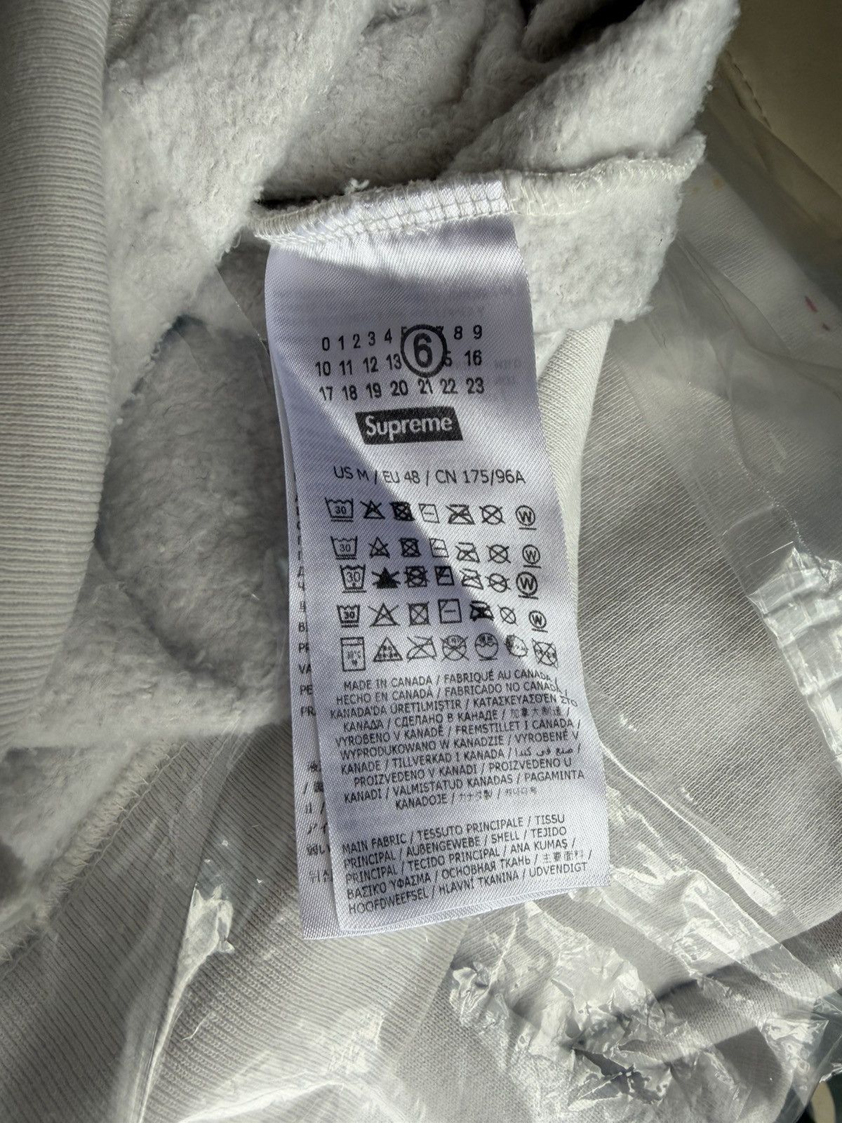 Maison Margiela × Supreme Supreme Maison Margiela MM6 Box Logo Zip Up WHITE M Size US M / EU 48-50 / 2 - 7 Thumbnail