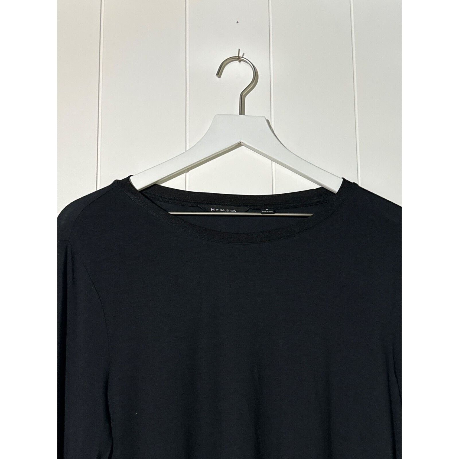 Halston H by Halston Shirt Women's Medium Ultra Soft Tunic Black Size M / US 6-8 / IT 42-44 - 2 Thumbnail