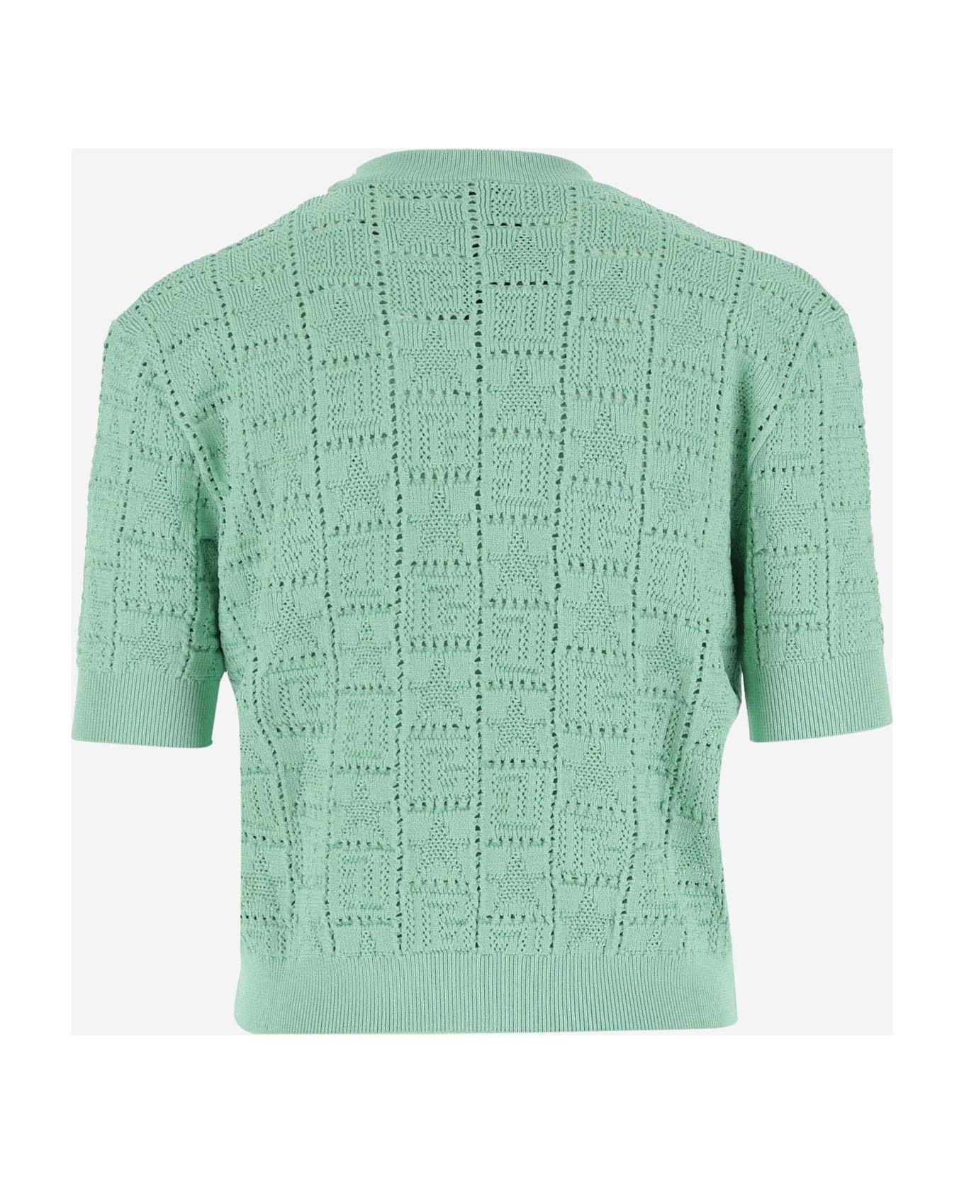 Balmain o1y0625 Sweater in Green Size M / US 6-8 / IT 42-44 - 2 Thumbnail