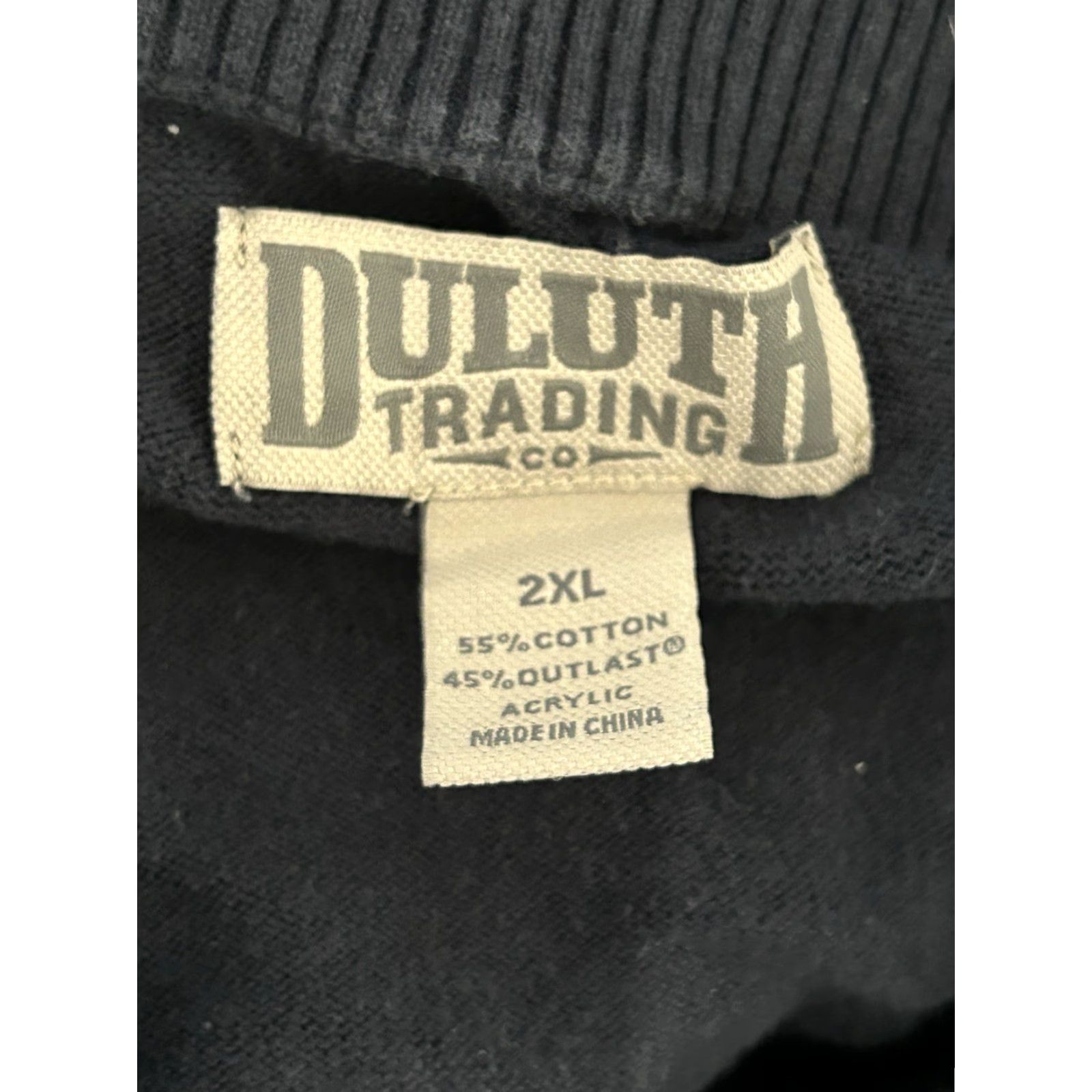 Vintage Duluth 1/4 Zip Pullover Sweater Men’s Blue 2XL Regular Knit Collared Zippered Casual Winter Fall Spring Outdoor Golf Hiking Walking Size US XXL / EU 58 / 5 - 5 Thumbnail