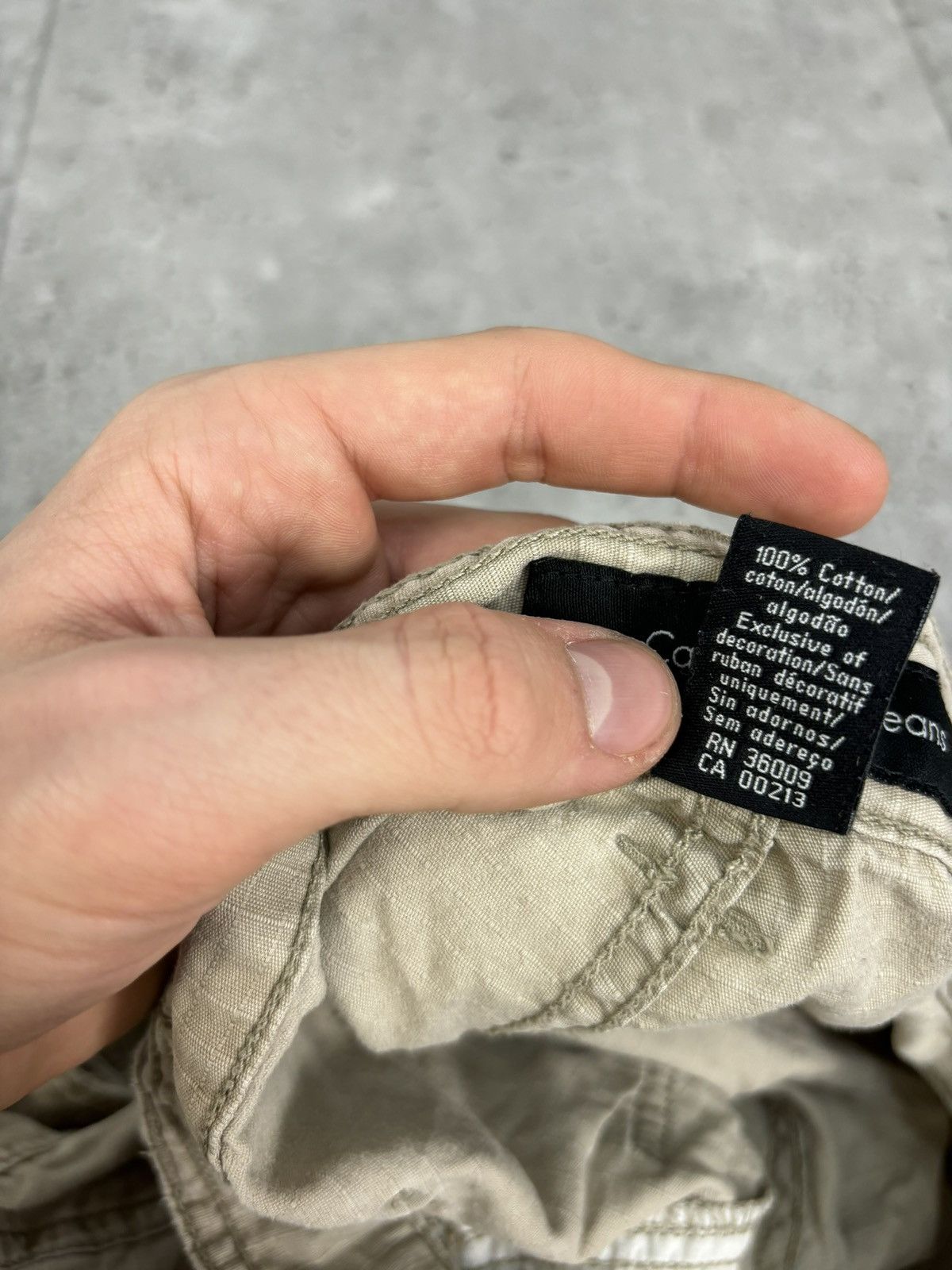 Calvin Klein × Japanese Brand × Vintage Crazy RARE Baggy Cargo Pants 2000s IfWasSixNine Style Y2K Size US 34 / EU 50 - 11 Thumbnail