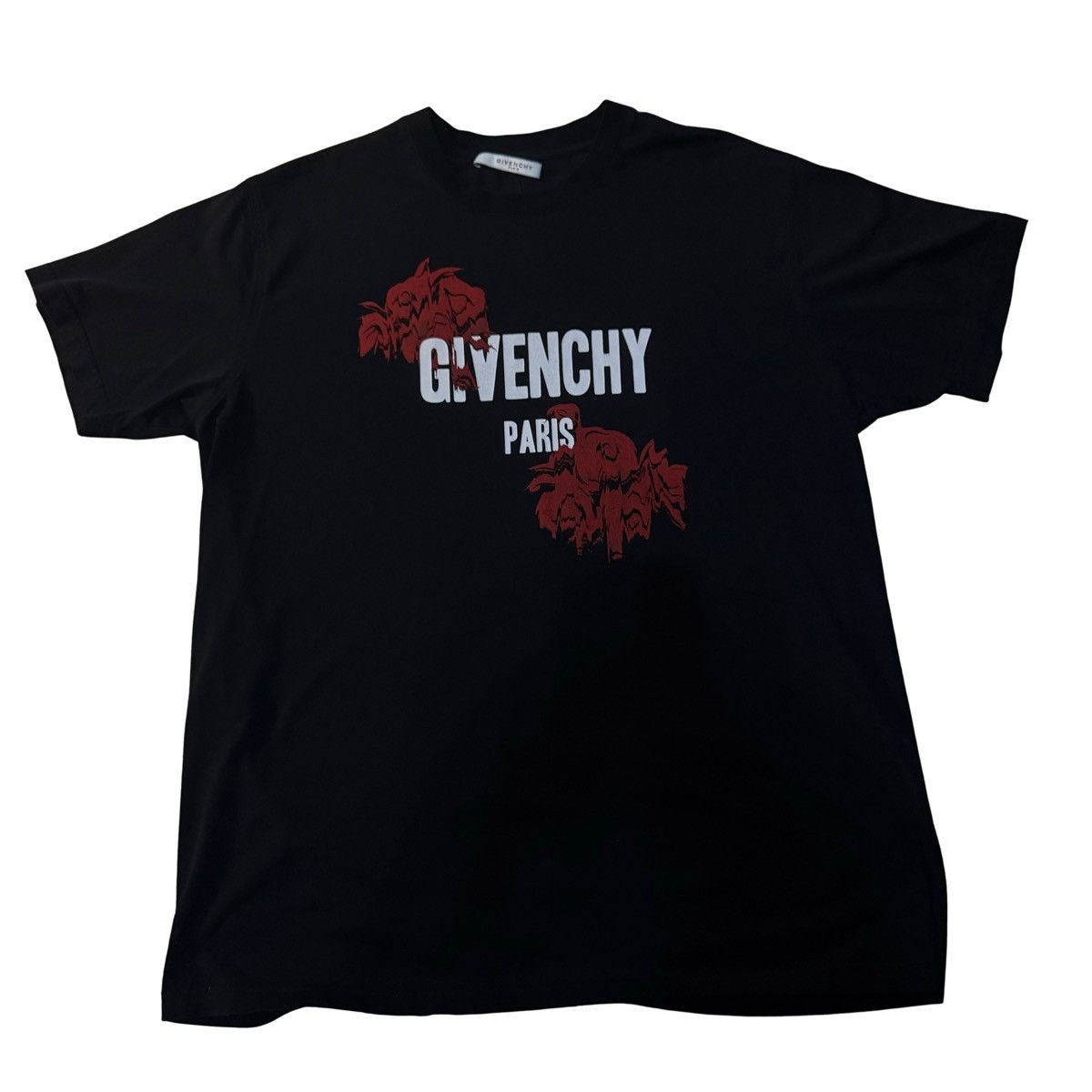 Givenchy GIVENCHY Roses Print Tee Size US L / EU 52-54 / 3 - 1 Thumbnail