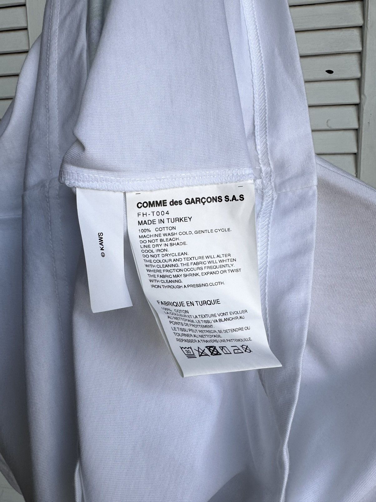 Comme des Garcons Comme des Garçons Shirt KAWS Graphic T-Shirt White Size US L / EU 52-54 / 3 - 7 Thumbnail