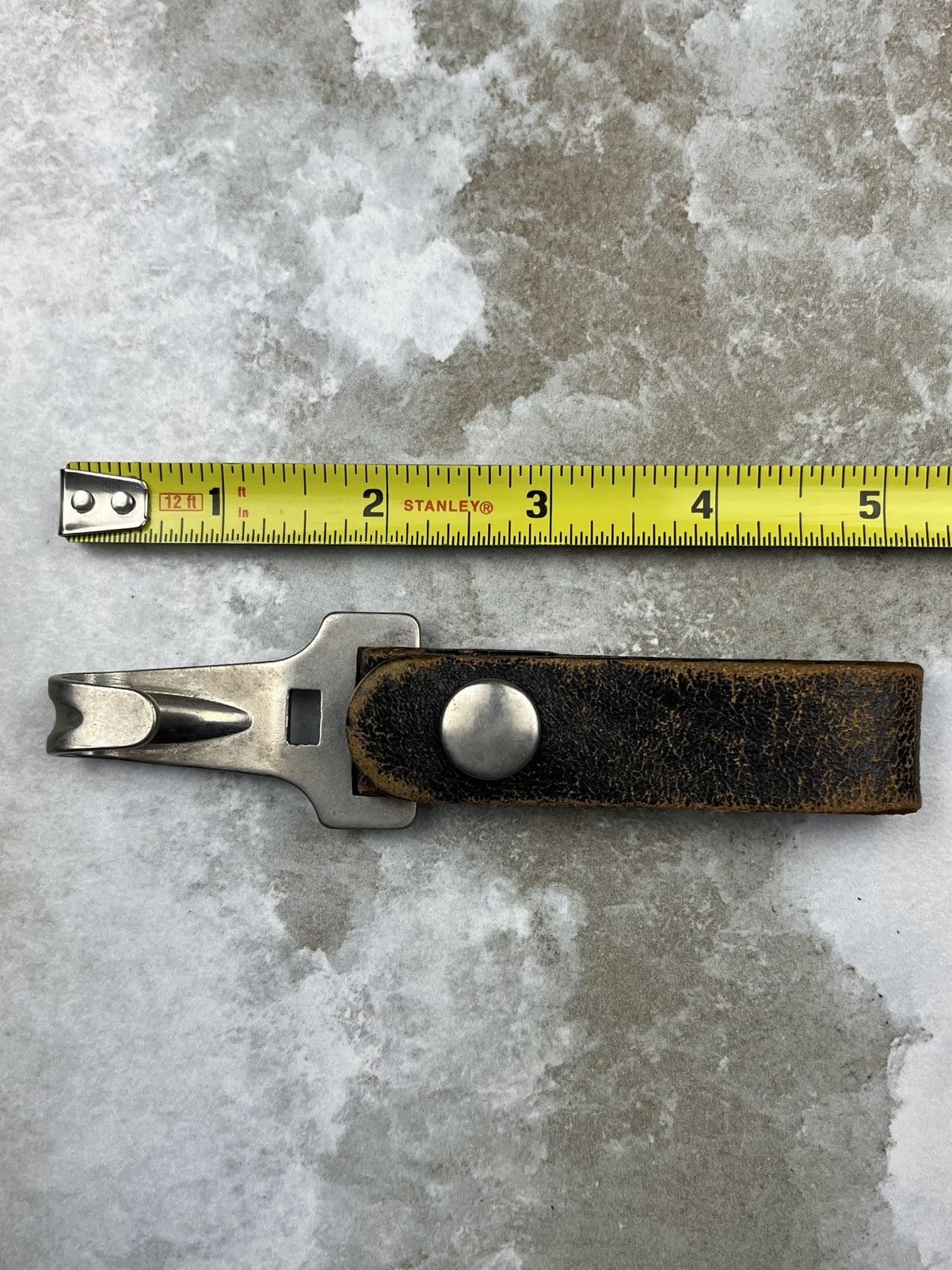 Undercover AW03 Undercover Distressed Leather Belt Loop Key Hook Ring Size ONE SIZE - 4 Thumbnail