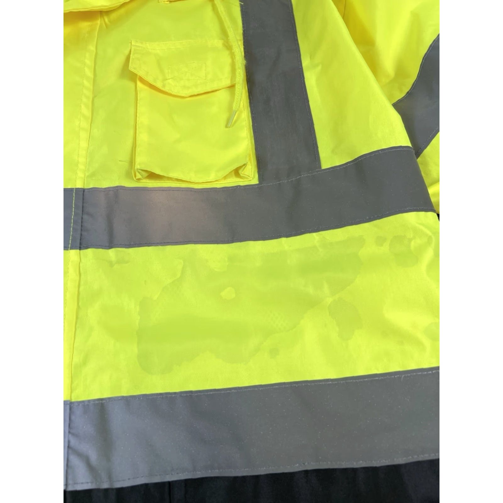 Vintage ML Kishigo Yellow Reflective Safety Coat High Visibility Jacket 2XL-3XL RWJ102 Size US XXL / EU 58 / 5 - 3 Thumbnail