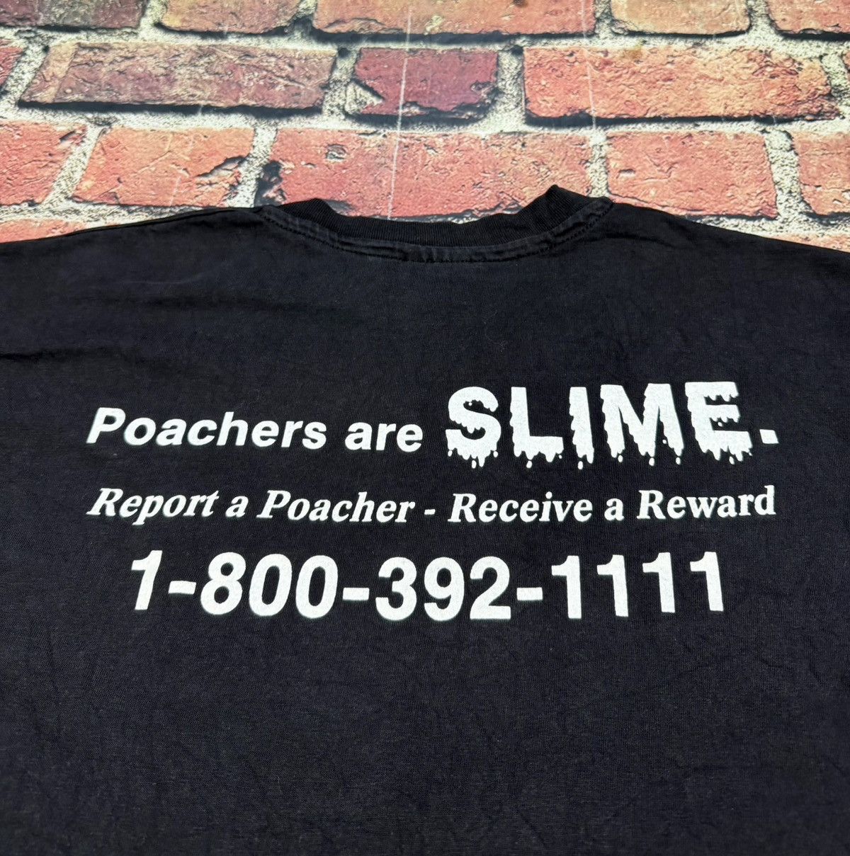 Hanes Vintage Buck DEER Single Stitch T-Shirt Game Thief Poachers Size US XL / EU 56 / 4 - 4 Thumbnail