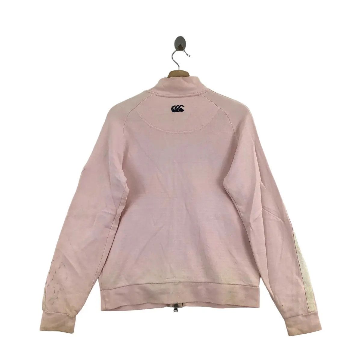 Canterbury of New Zealand Vtg CANTERBURY NEW ZEALAND Center Logo Sweater Pink Zipper Size L / US 10 / IT 46 - 6 Thumbnail
