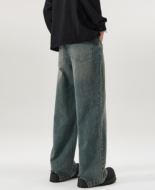 Japanese Brand × Jean American loose oversize wide-leg straight baggy jeans Size US 32 / EU 48 - 4 Thumbnail