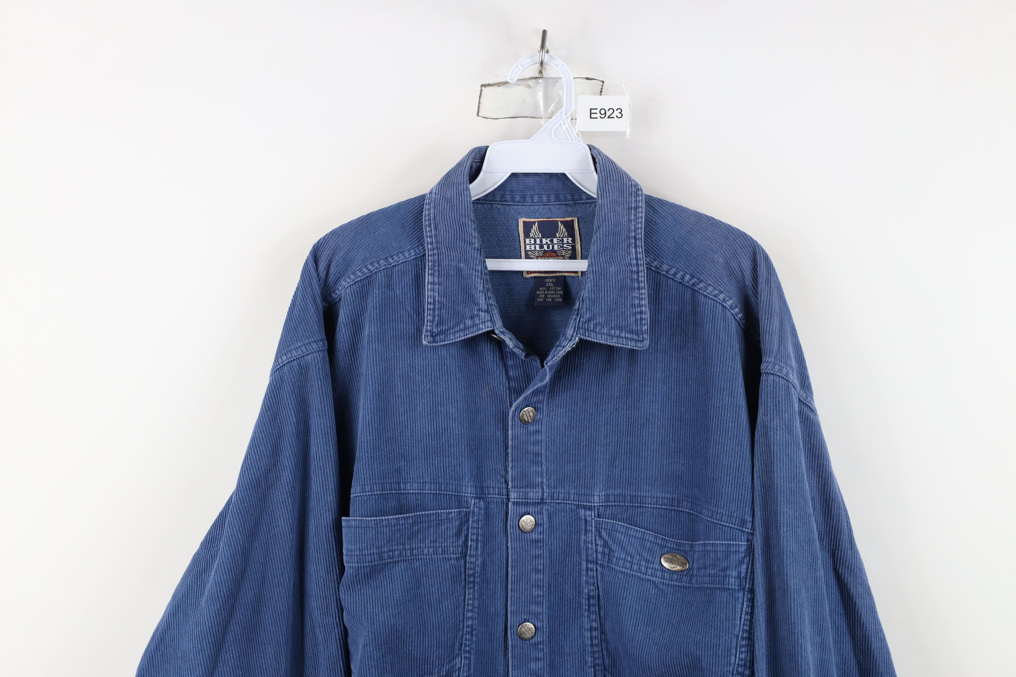 Harley Davidson Vintage 90s Harley Davidson Baggy Corduroy Button Shirt Size US XXL / EU 58 / 5 - 2 Thumbnail