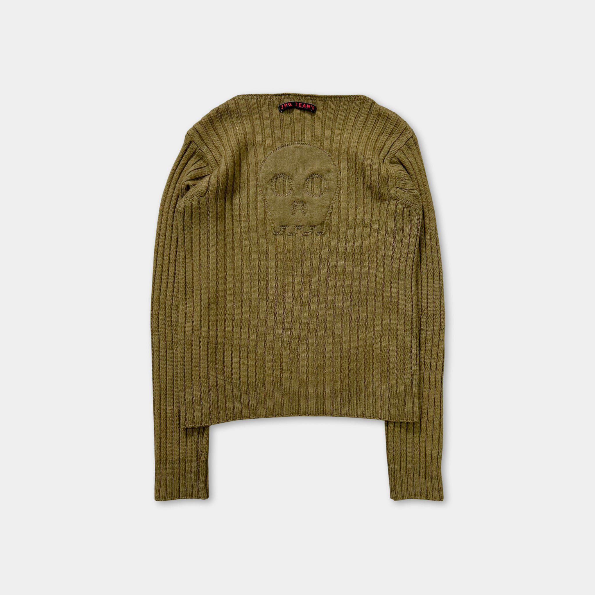 Jean Paul Gaultier Jean Paul Gaultier 90s Green Khaki Knit Sweater Size US M / EU 48-50 / 2 - 4 Thumbnail
