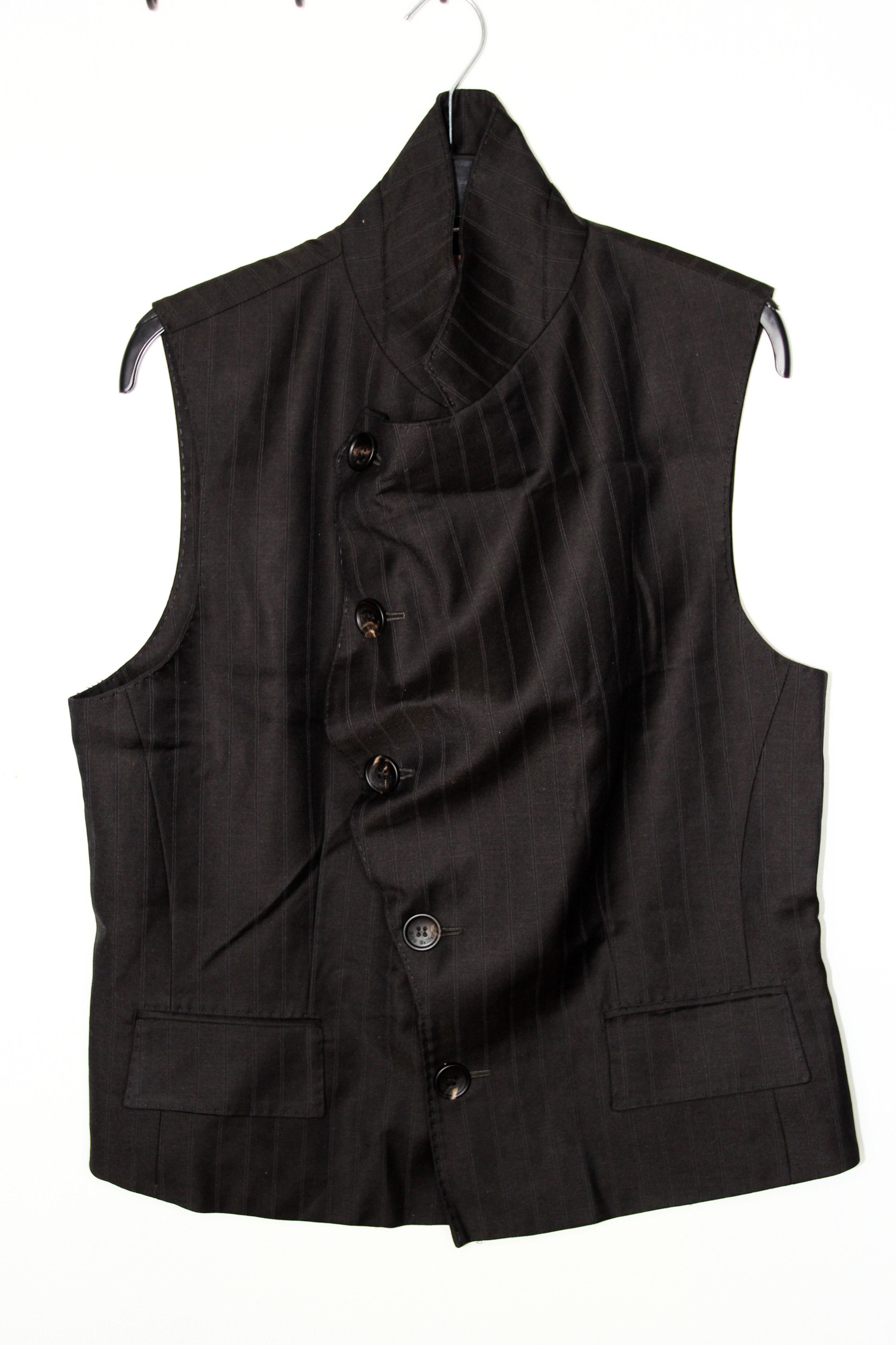 John Galliano JOHN GALLIANO STRIPED VIRGIN WOOL VEST 52 Size US L / EU 52-54 / 3 - 1 Thumbnail