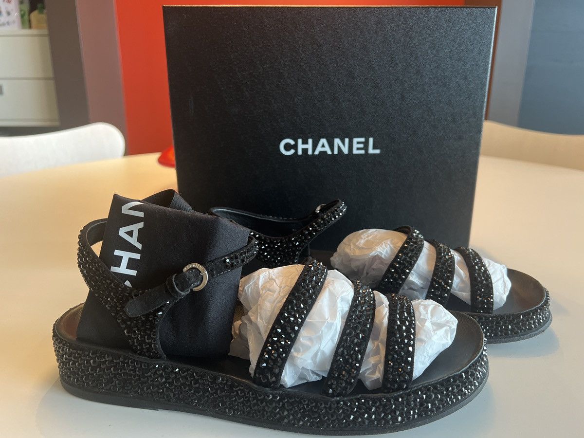 Chanel Chanel Swarovski sandals limited edition Grailed