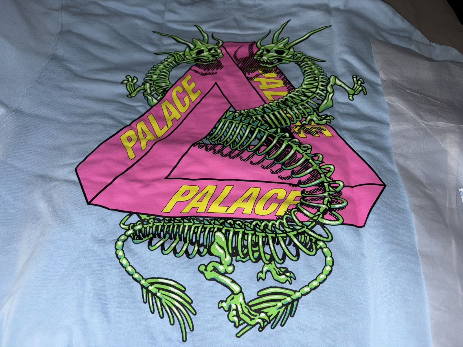 Palace Palace Dragon Bones Tri Ferg Hoodie Skyline Blue Size US XL / EU 56 / 4 - 2 Thumbnail