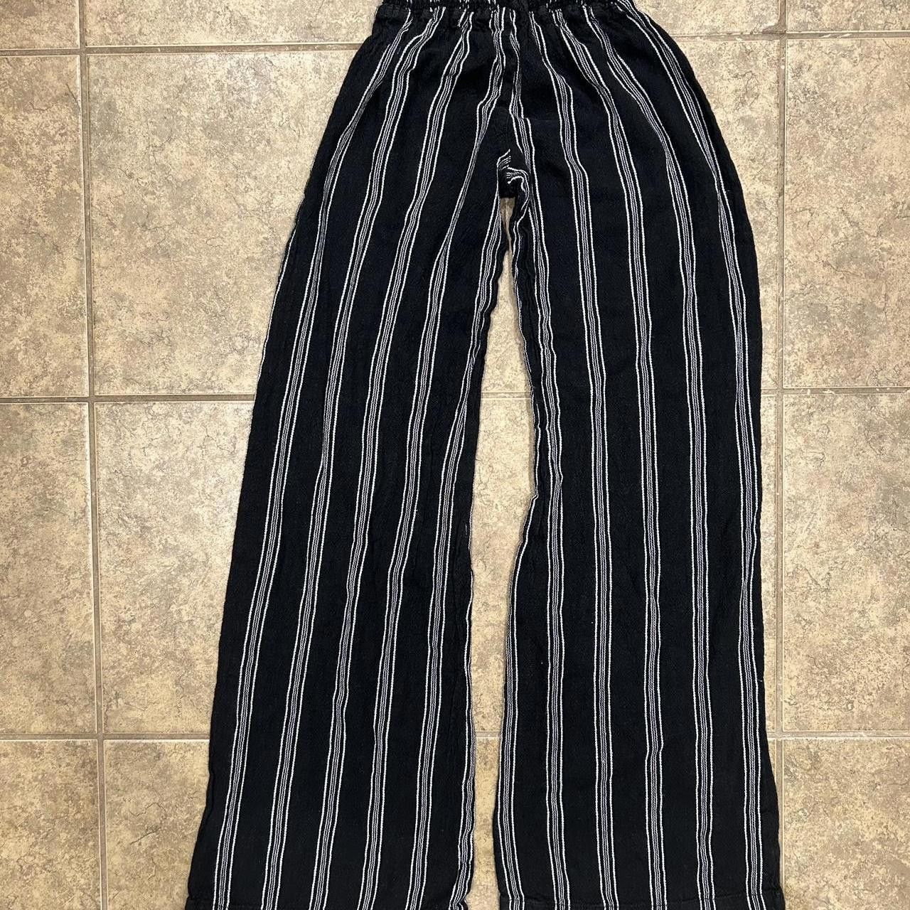 Designer Rewash Women's Black and White Trousers Size 28" / US 6 / IT 42 - 5 Thumbnail