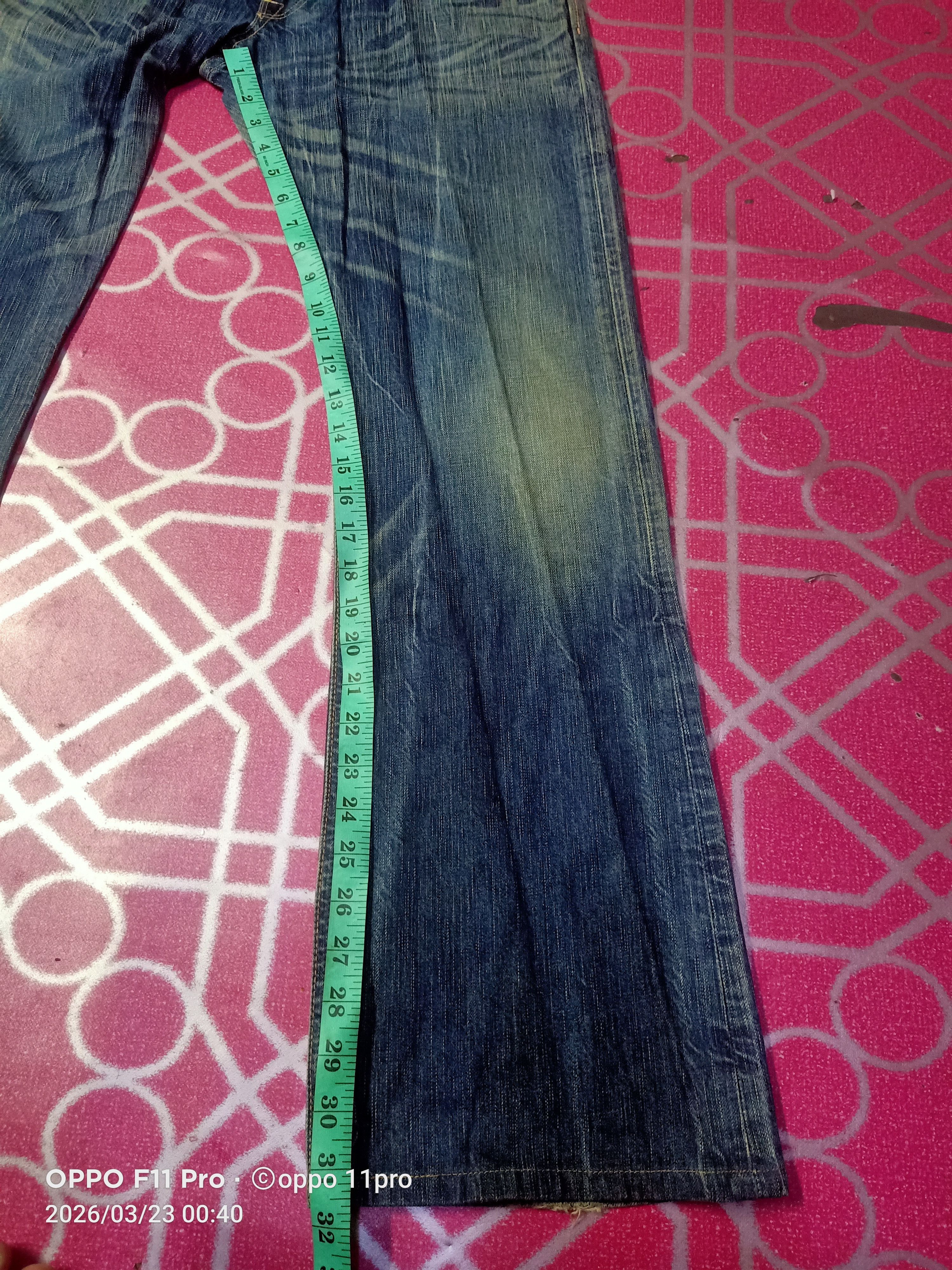 If Six Was Nine 💥Edwin Vintage 503 Flare Denim Distressdenim 💥 Size US 34 / EU 50 - 14 Thumbnail