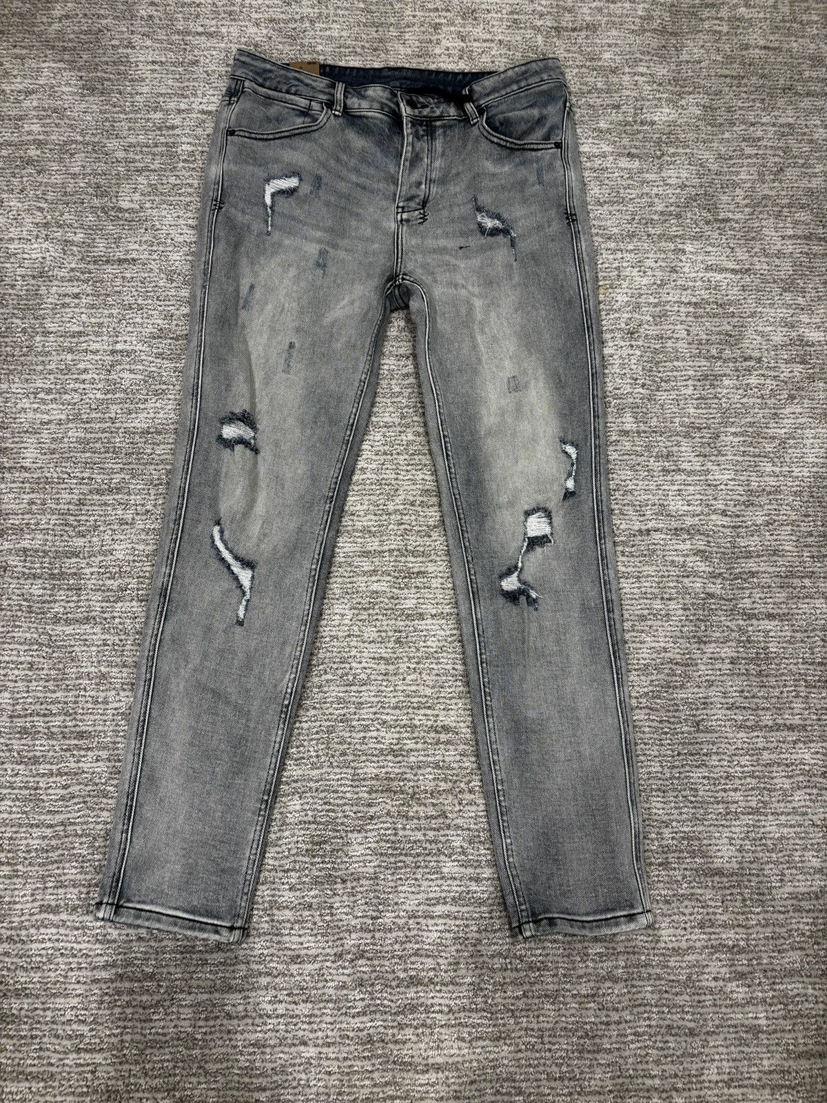 Ksubi distressed blue jeans
