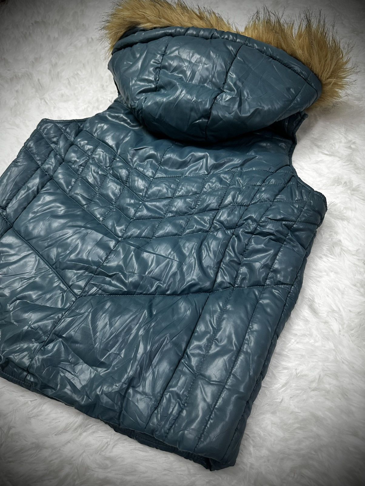 Japanese Brand 💥rare💥 japanese brand russ-k faux fur puffer vest Size US S / EU 44-46 / 1 - 5 Thumbnail