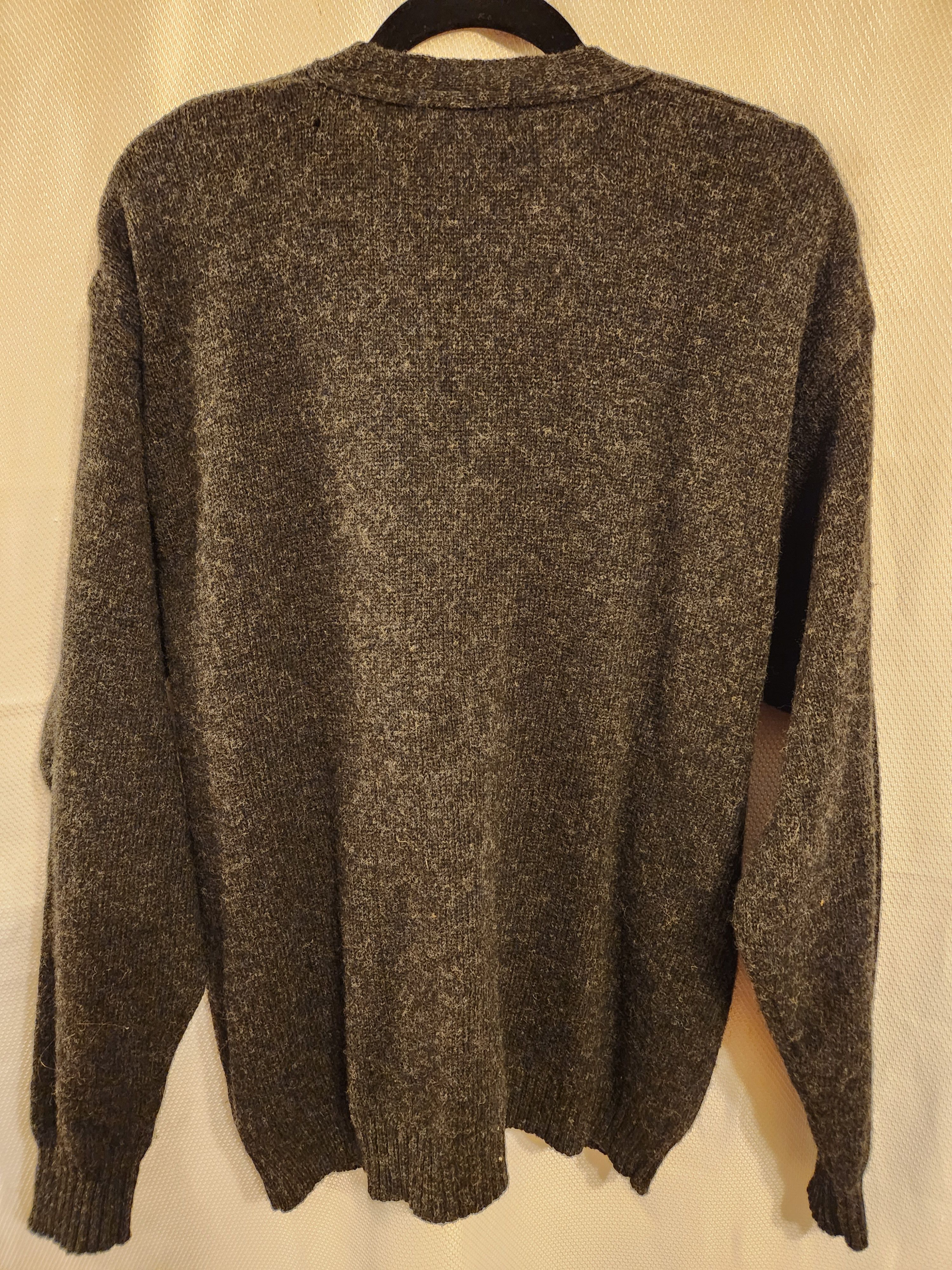 Pendleton Vintage 80's 100% Wool Gray Button Front Cardigan Size US L / EU 52-54 / 3 - 2 Thumbnail