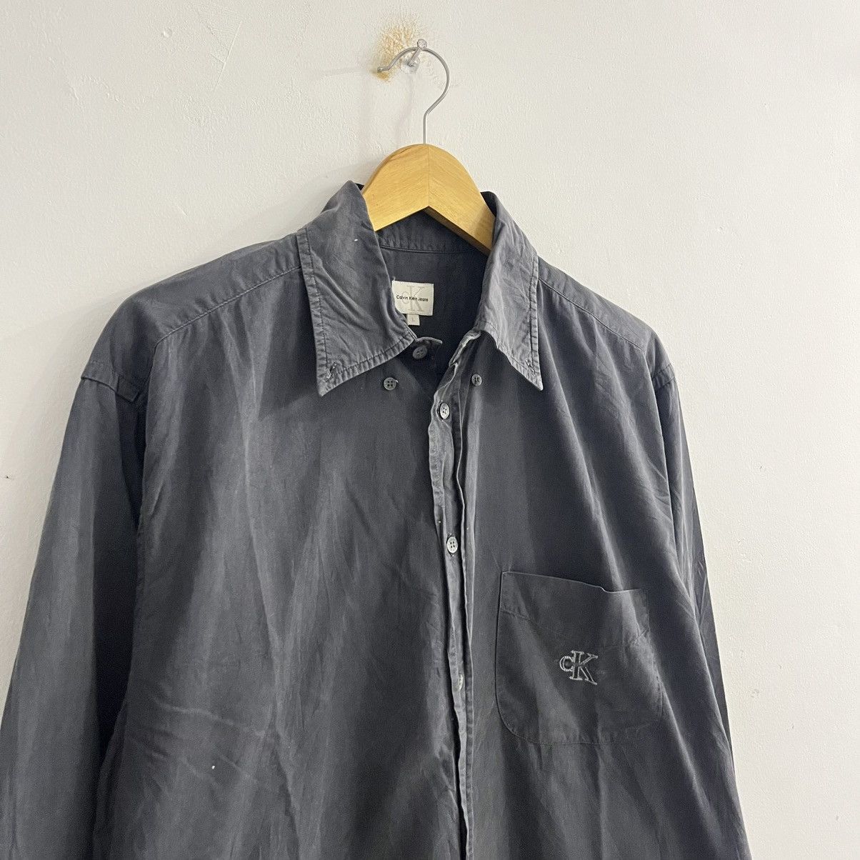 Calvin Klein Calvin Klein Washed Ls Button Up Size US L / EU 52-54 / 3 - 3 Thumbnail