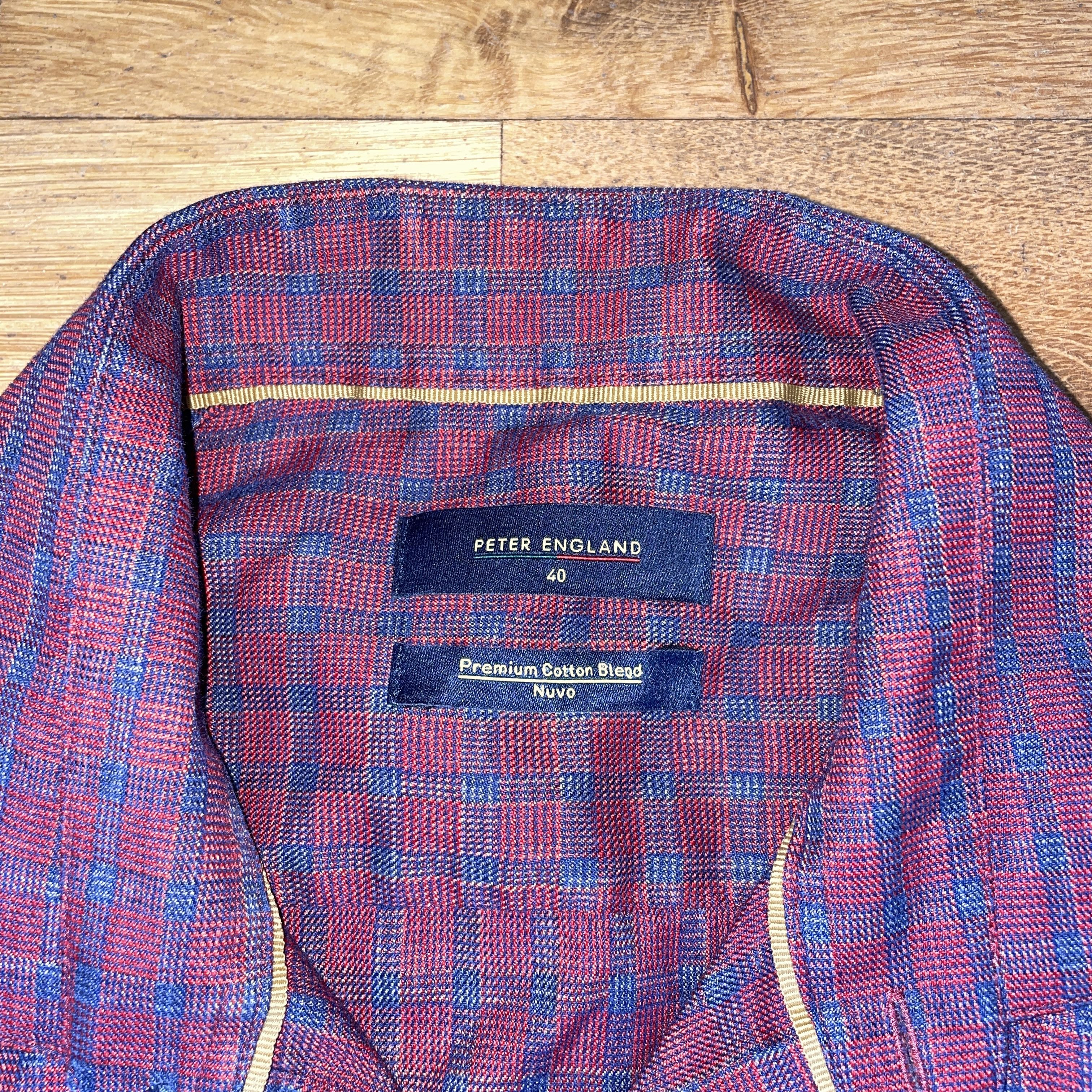 Designer × Indigo Peter England Men's Fashionable Cotton Blend Shirt Size 40 Size US L / EU 52-54 / 3 - 2 Thumbnail