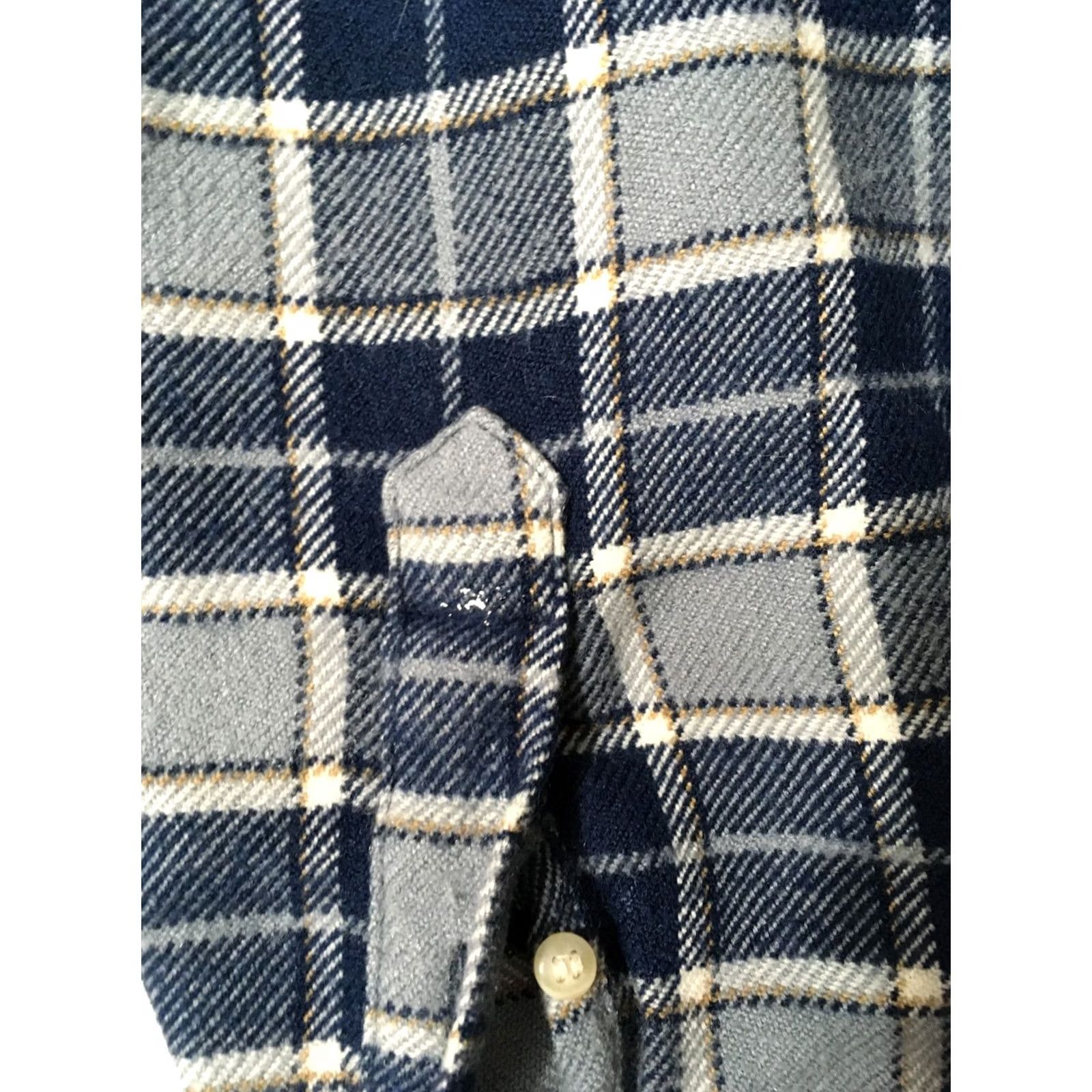 Bugle Boy VINTAGE Bugle Boy Shirt L Blue Plaid Long Sleeve with Pocket Size US L / EU 52-54 / 3 - 6 Thumbnail