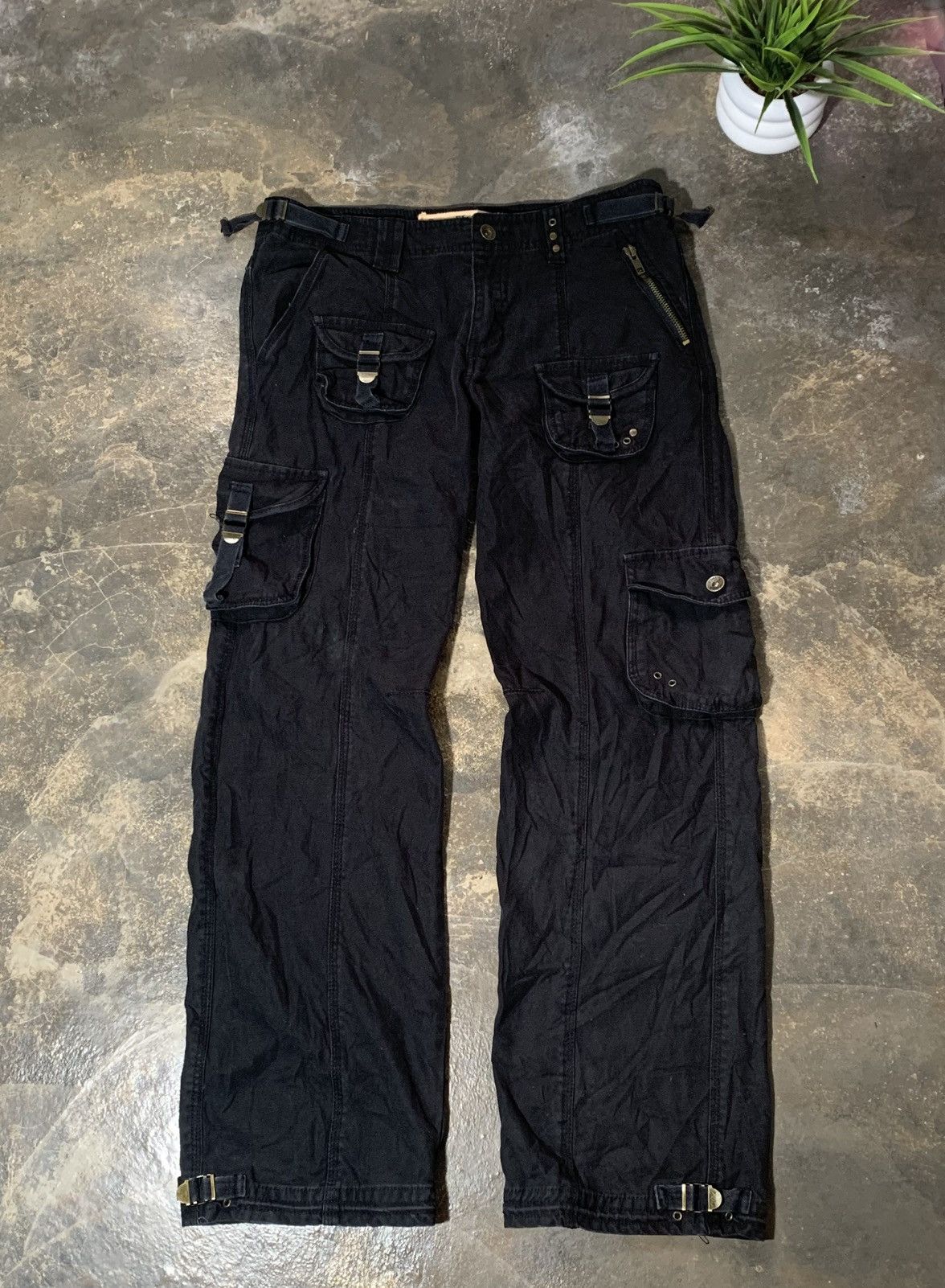 GOA Dom Play Multipocket Studded Pants Goa Inpsired Size US 30 / EU 46 - 1 Thumbnail