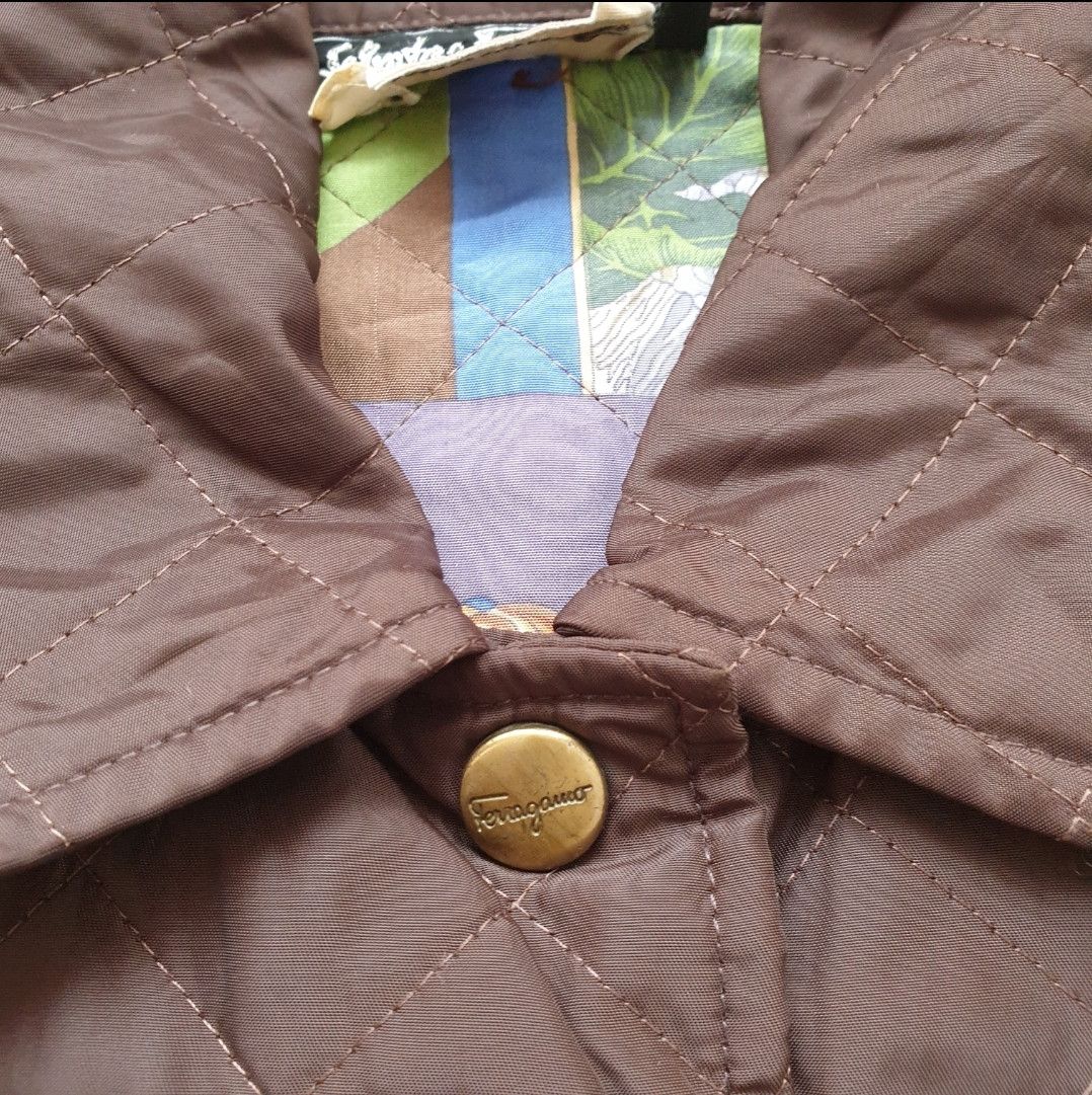 Salvatore Ferragamo Vintage Salvatore Ferragamo Quilted Jacket Size S / US 4 / IT 40 - 9 Thumbnail