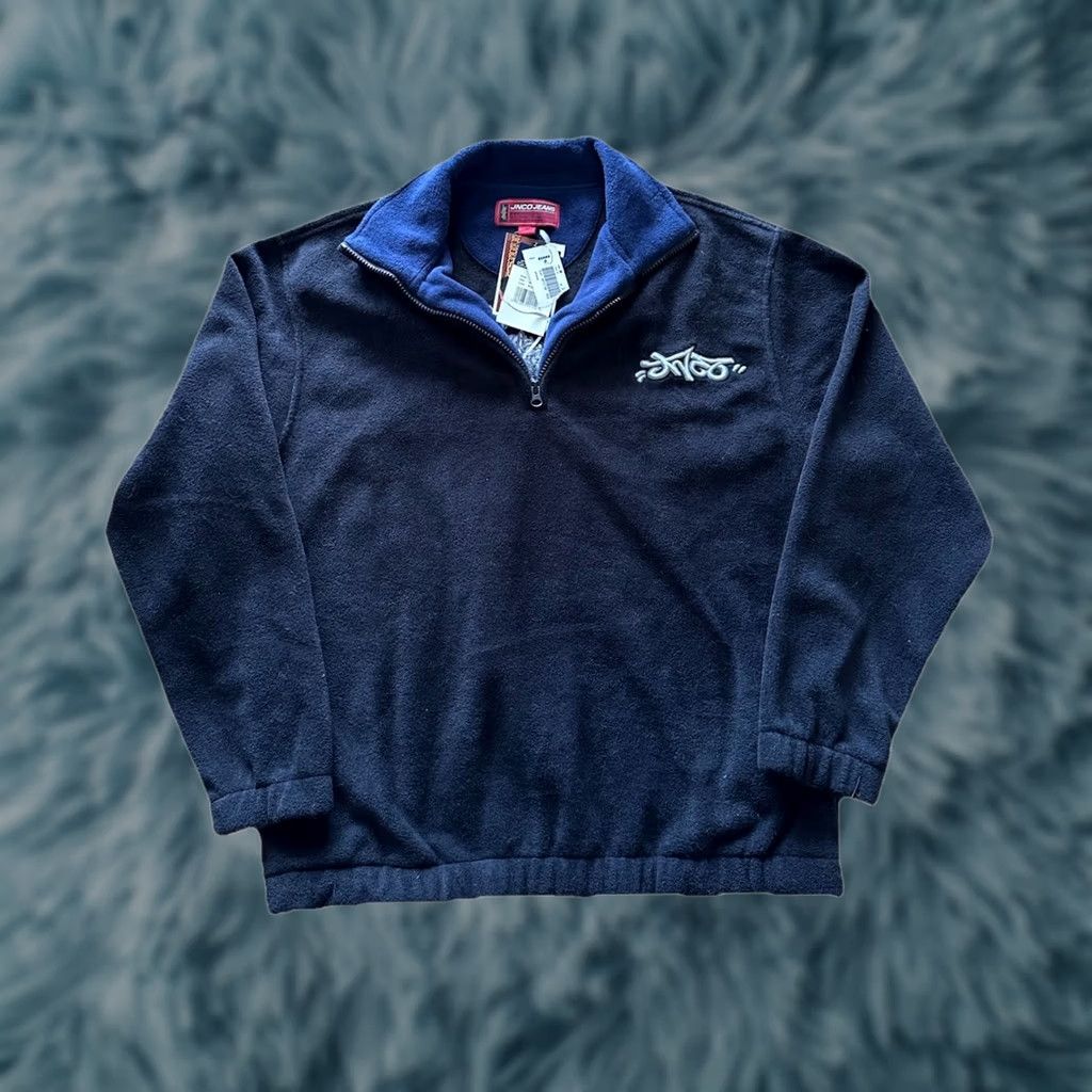 JNCO VINTAGE JNCO Pullover 1/4 Zip Fleece Mens M Black 90s Y2K NWT Dragon NWT (90s) Size US M / EU 48-50 / 2 - 1 Thumbnail