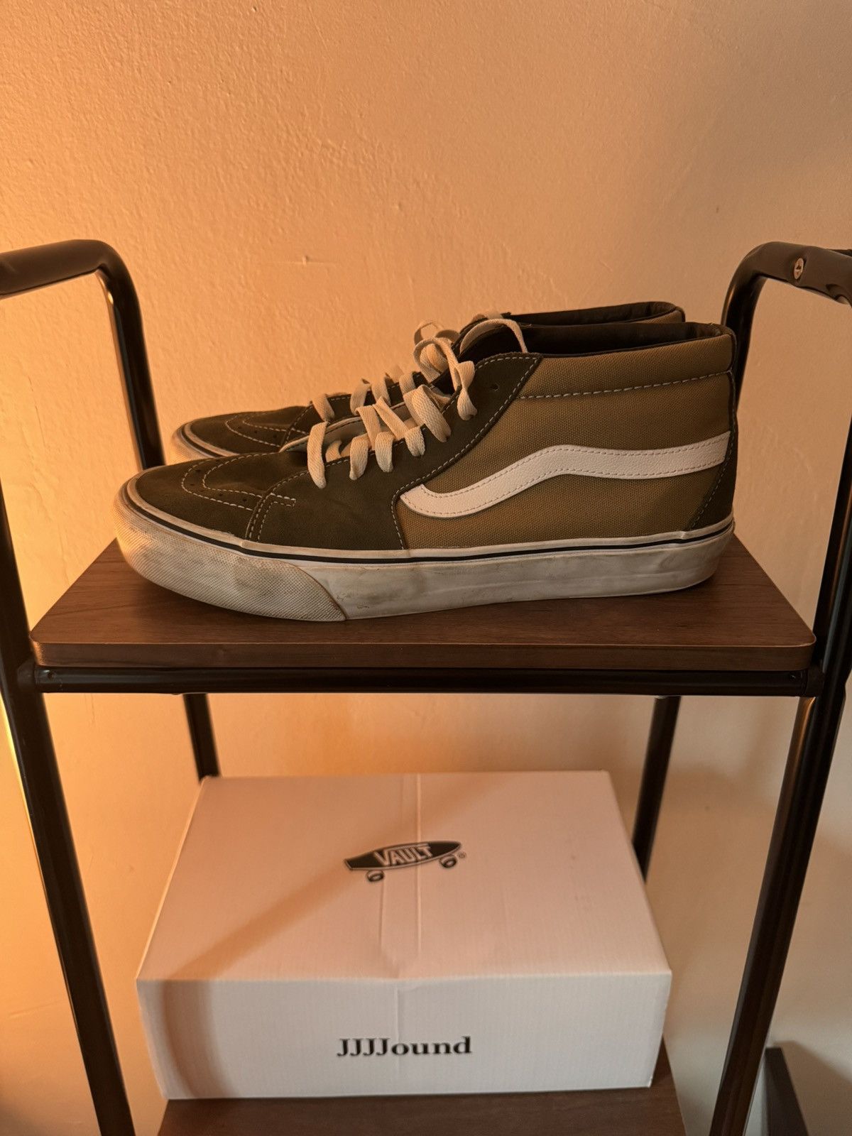 JJJJound × Vans Jjjjound Vans Sk8 Mid Size US 11.5 / EU 44-45 - 3 Thumbnail