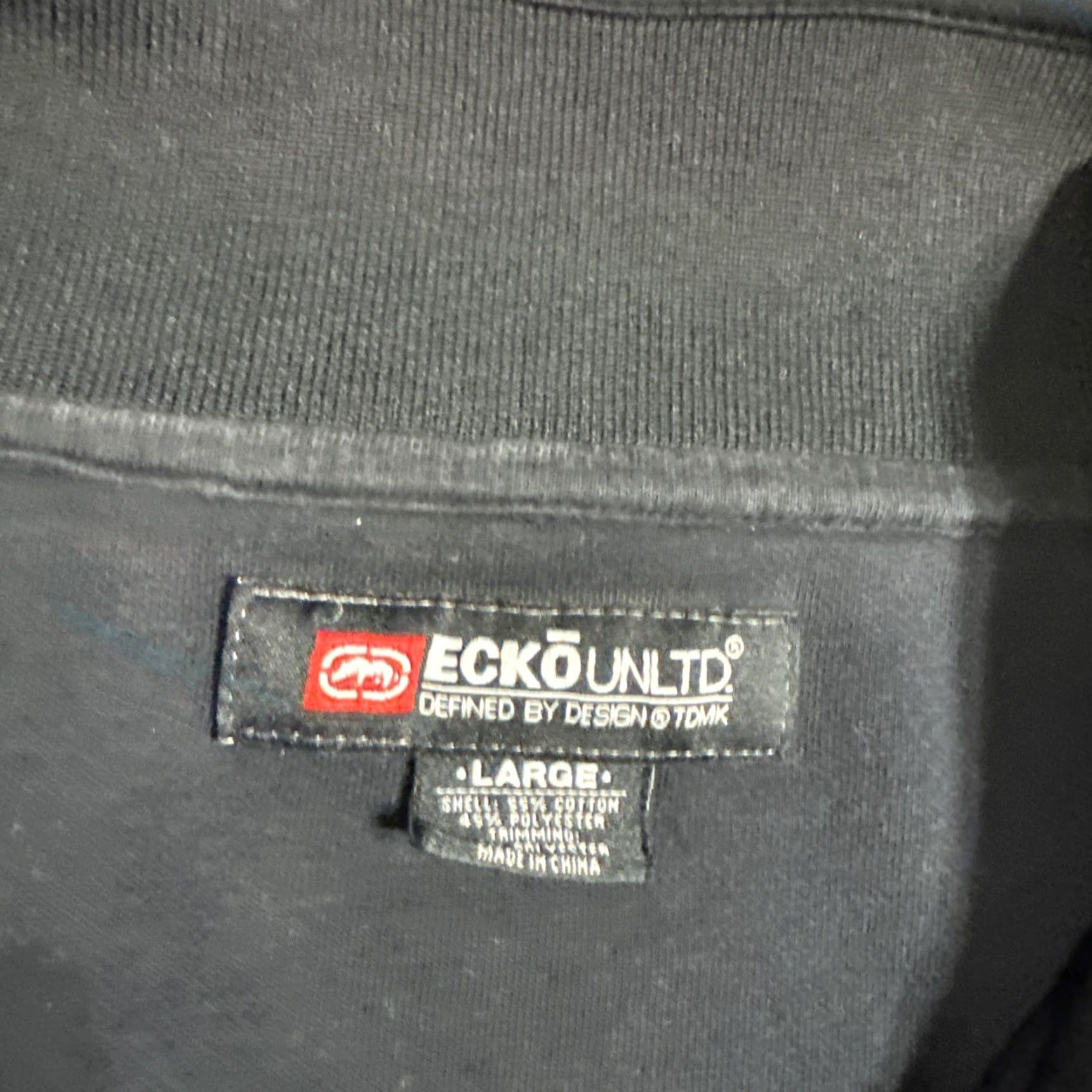 Ecko Unltd. VINTAGE Ecko Unltd. Jacket Grunge Black L Full Zip Men Large Size US L / EU 52-54 / 3 - 4 Thumbnail