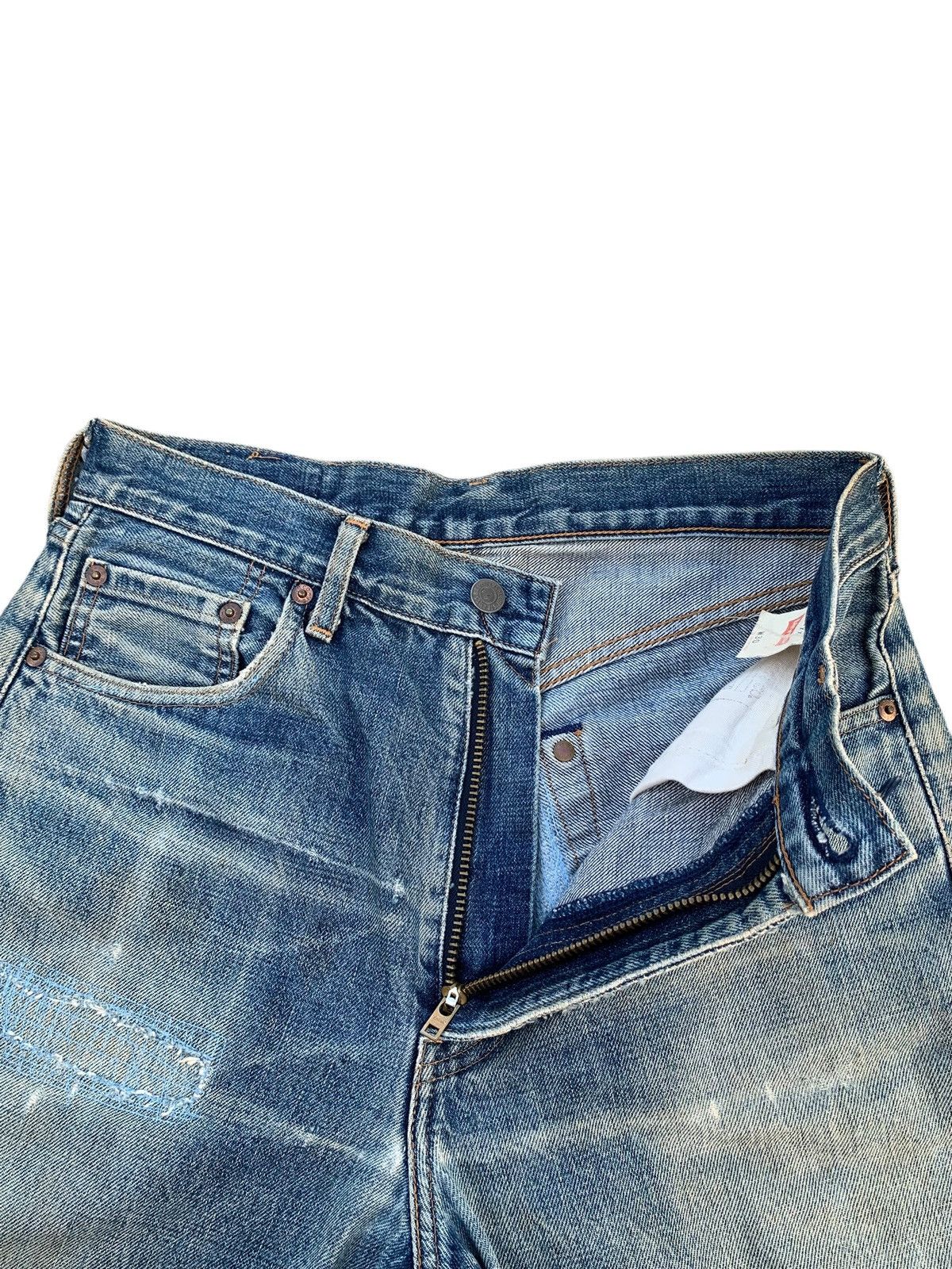 Levi's VINTAGE LEVIS 504Z BIG E TRASHER SELVEDGE DISTRESSED DENIM Size US 30 / EU 46 - 12 Thumbnail