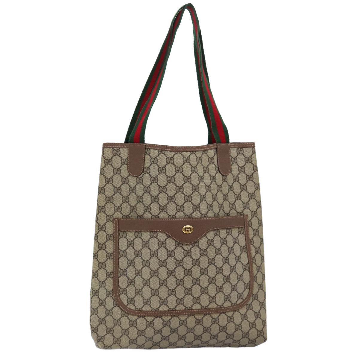 Gucci Gg Canvas Beige Canvas Tote Bag (Pre-Owned) Size ONE SIZE - 1 Thumbnail