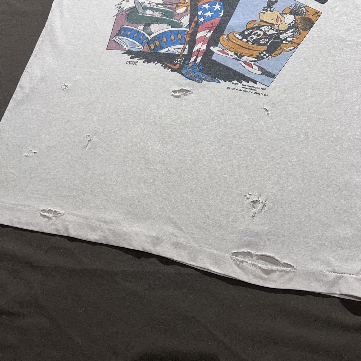 Vintage Vintage 80s Billy And The Boingers World Tour Thrashed Humor Size US M / EU 48-50 / 2 - 6 Thumbnail