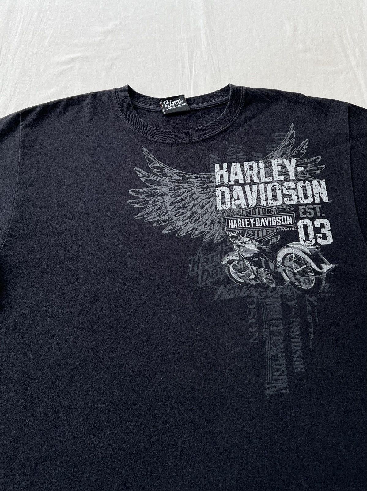 Harley Davidson Vintage 2011 Harley Davidson Las Vegas Skull Y2k T-shirt Size US M / EU 48-50 / 2 - 5 Thumbnail