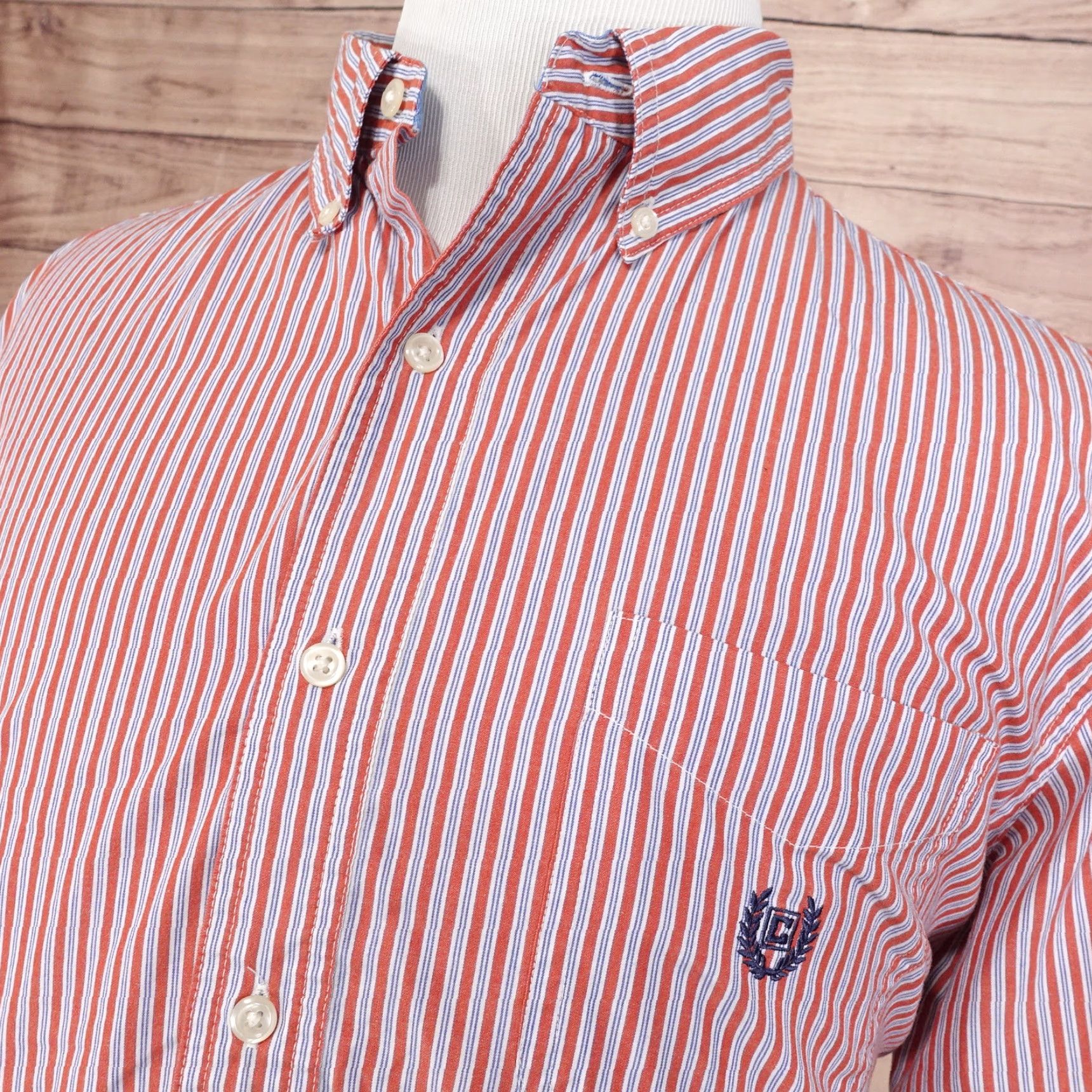 Chaps VINTAGE Chaps Men's Long Sleeve Button-Up Shirt - Red Check Pattern, Casual, Office, Fall/Spring/Winter, Size Large Size US L / EU 52-54 / 3 - 2 Thumbnail