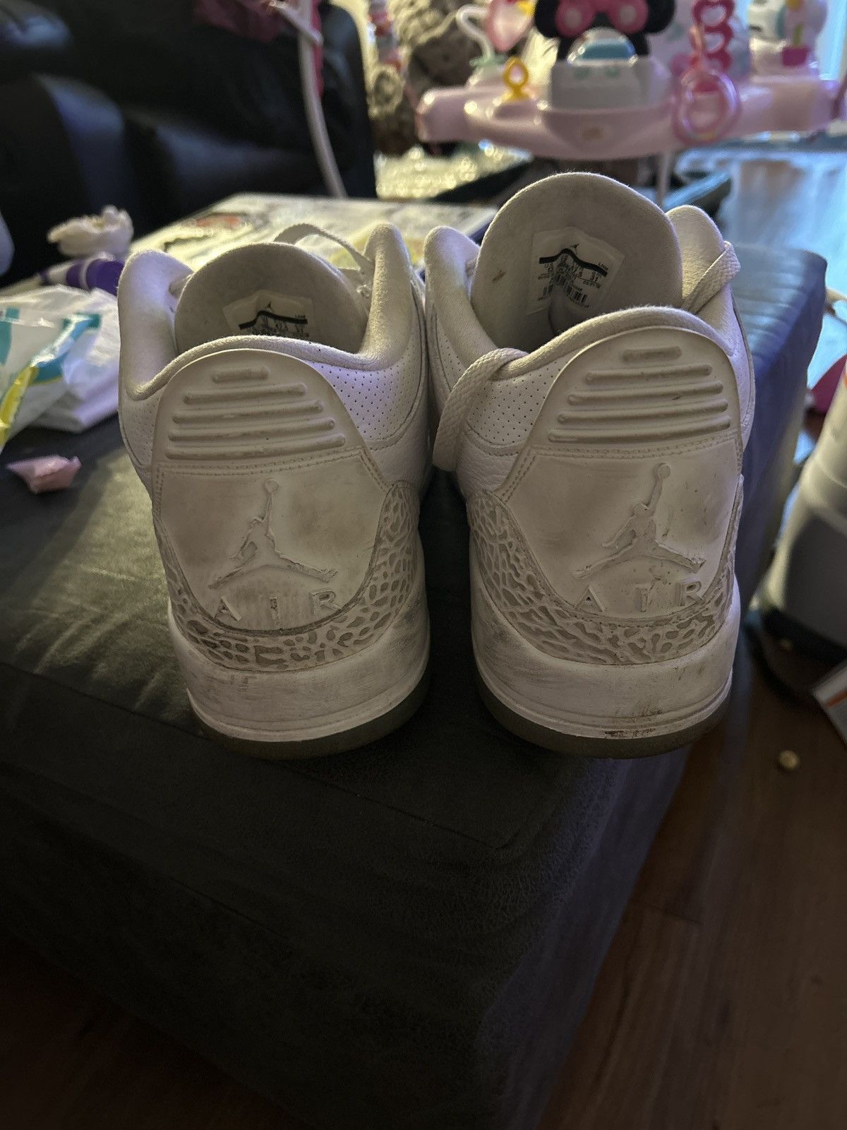 Jordan Brand Jordan 3 pure white (2018) Size US 13 / EU 46 - 4 Thumbnail